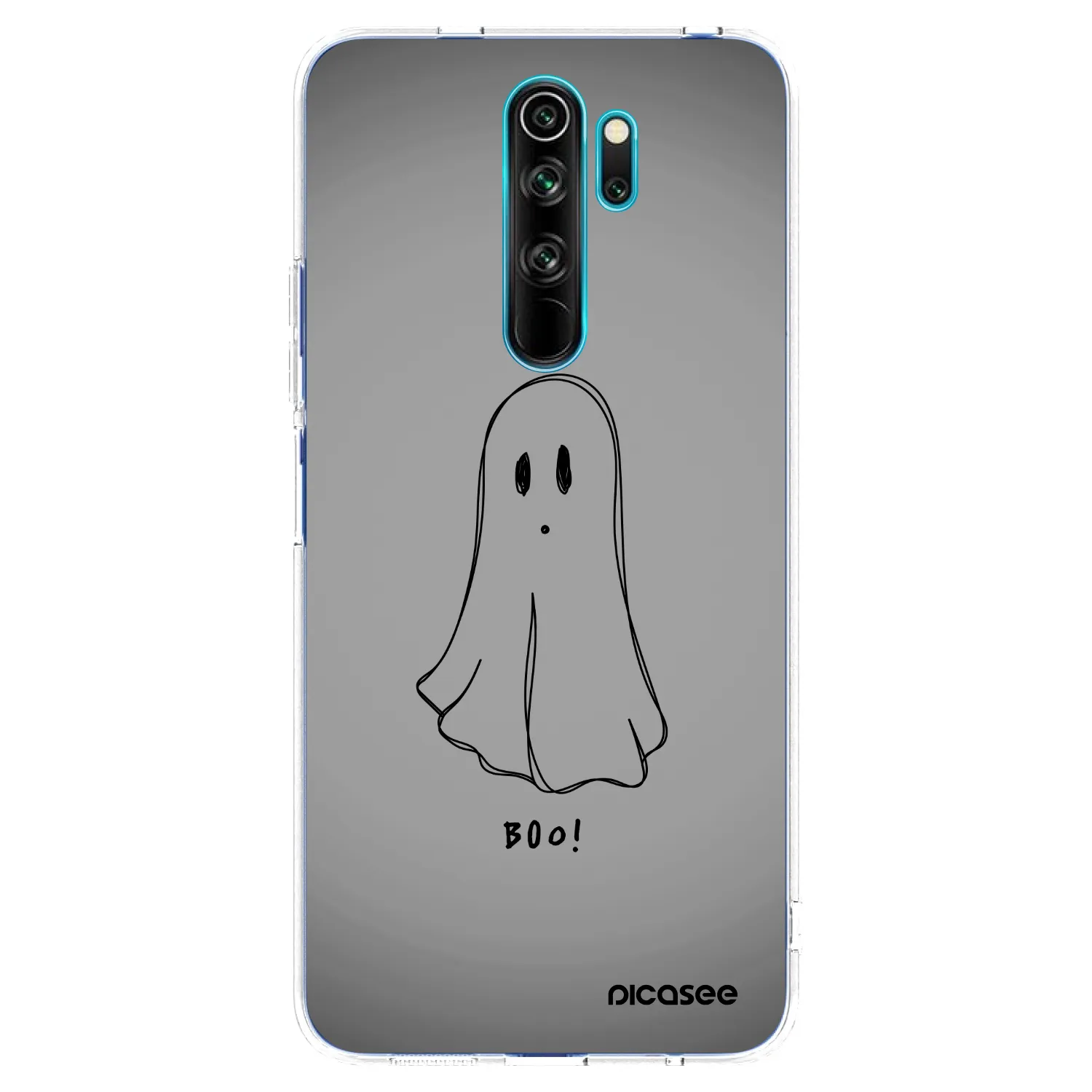 Picasee silikonska prozirna maskica za Xiaomi Redmi Note 8 Pro - Ghost