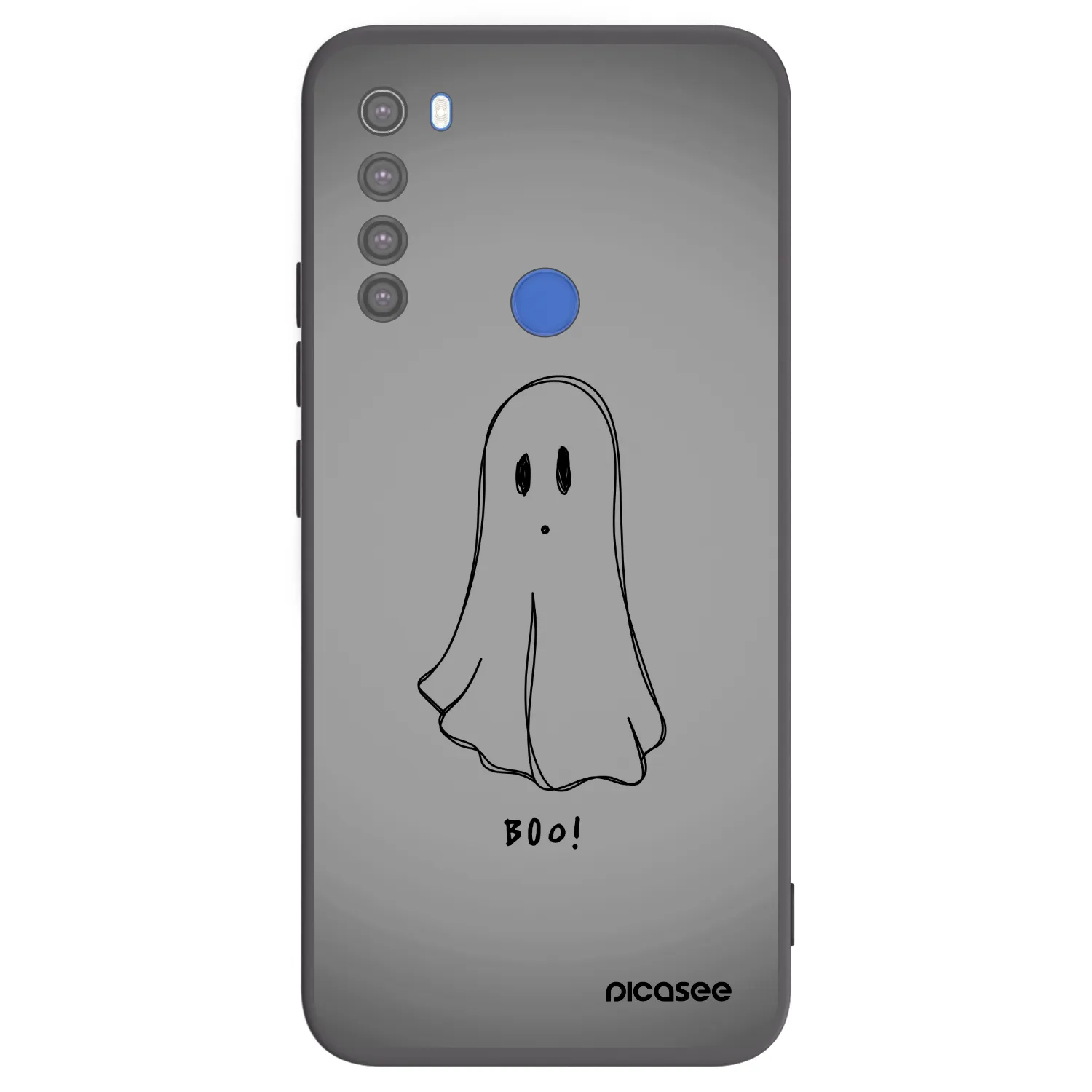 Picasee crna silikonska maskica za Xiaomi Redmi Note 8T - Ghost