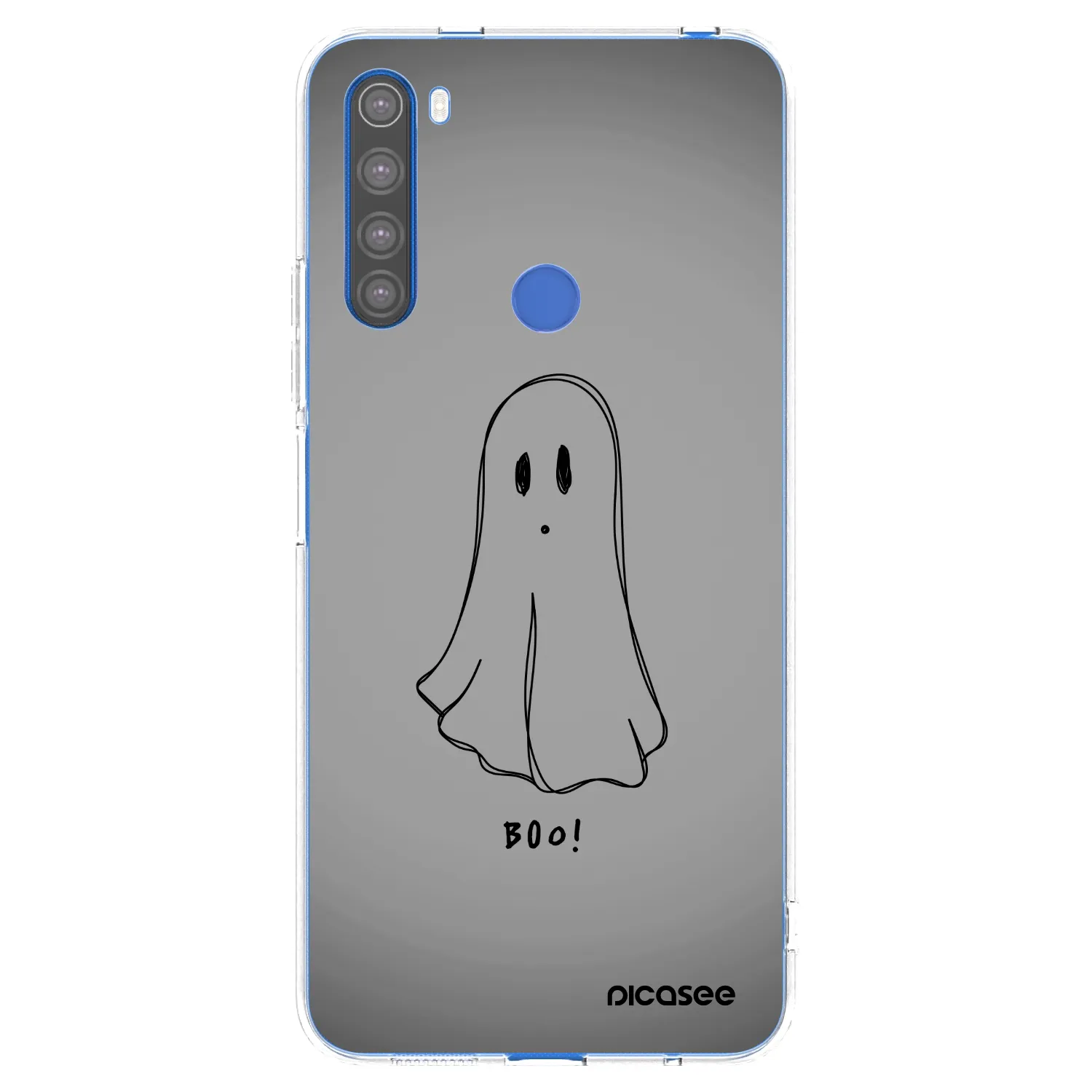 Picasee silikonska prozirna maskica za Xiaomi Redmi Note 8T - Ghost