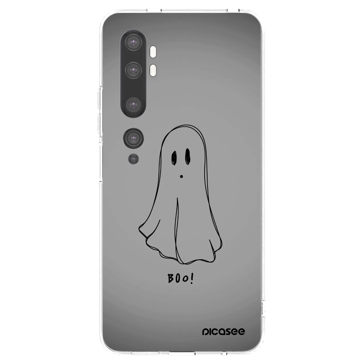 Picasee silikonska prozirna maskica za Xiaomi Mi Note 10 (Pro) - Ghost