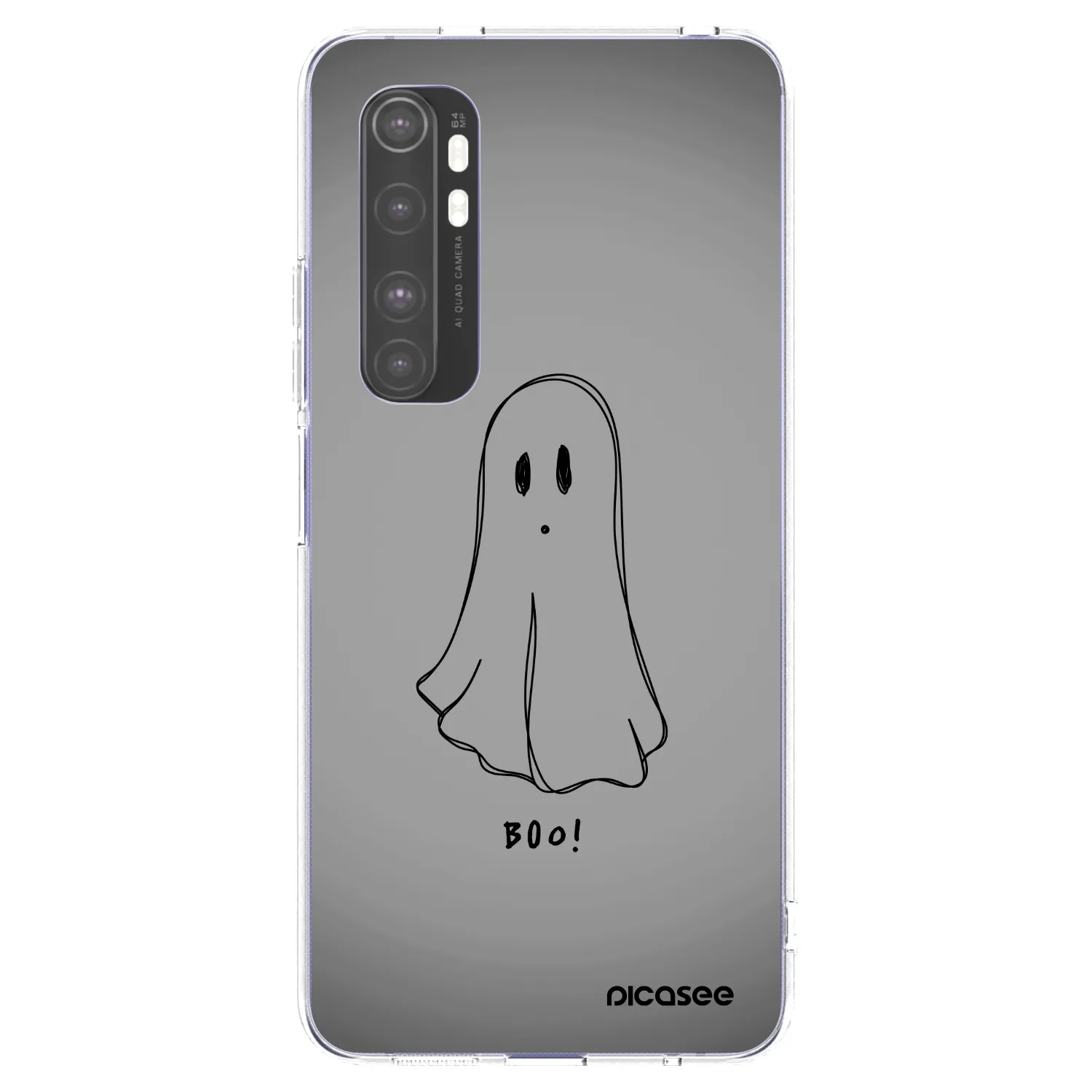 Picasee silikonska prozirna maskica za Xiaomi Mi Note 10 Lite - Ghost