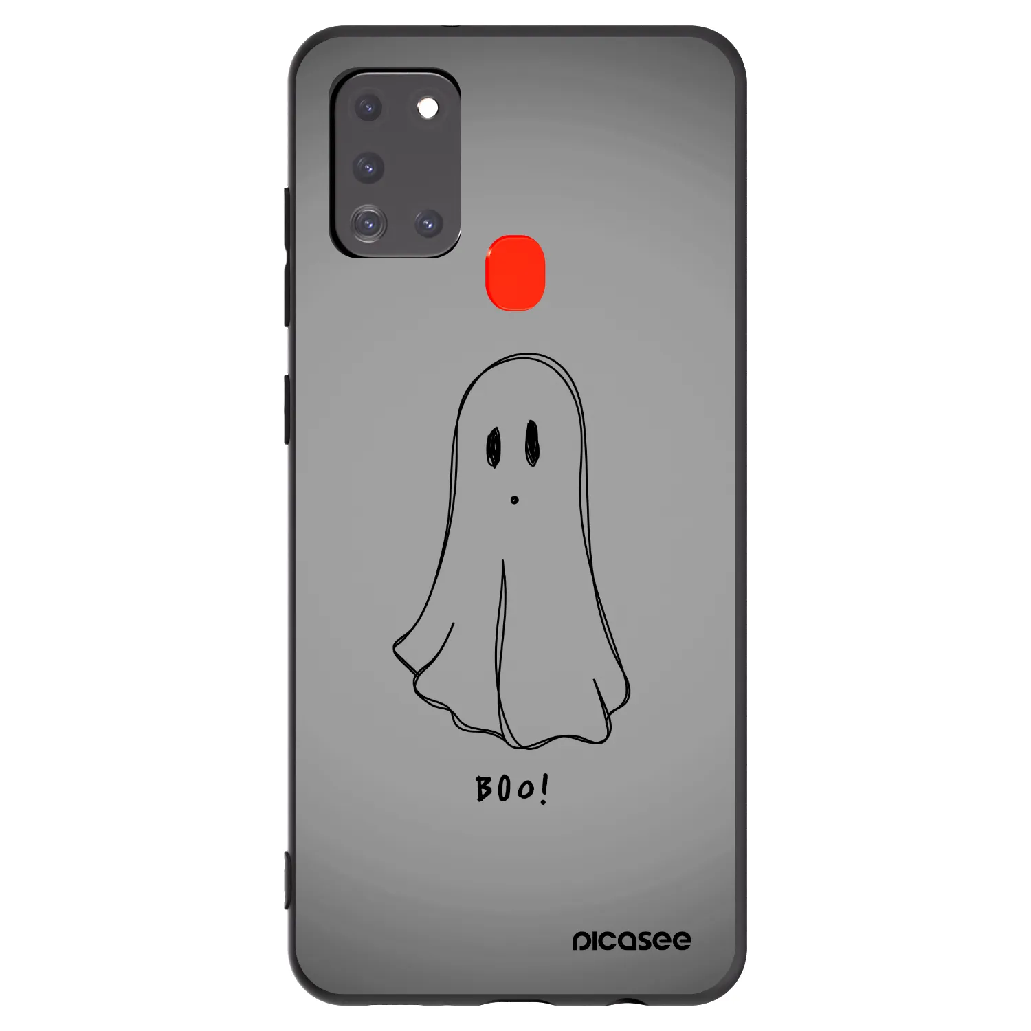 Picasee crna silikonska maskica za Samsung Galaxy A21s - Ghost