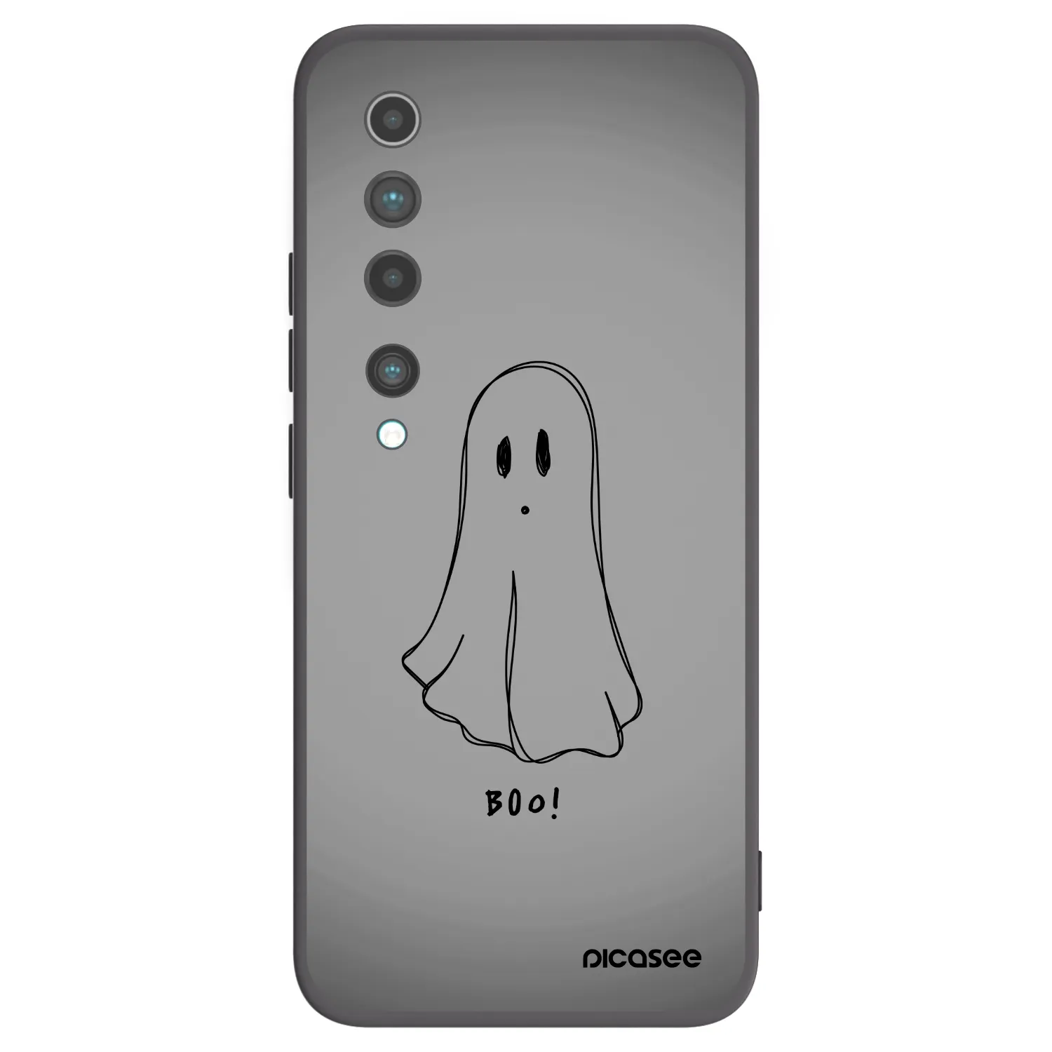 Picasee crna silikonska maskica za Xiaomi Mi 10 - Ghost