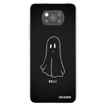 Picasee crna silikonska maskica za Xiaomi Poco X3 - Ghost 2