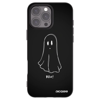 Picasee crna silikonska maskica za Apple iPhone 16 Pro Max - Ghost 2