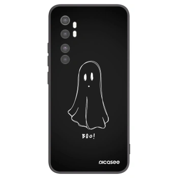 Picasee crna silikonska maskica za Xiaomi Mi Note 10 Lite - Ghost 2