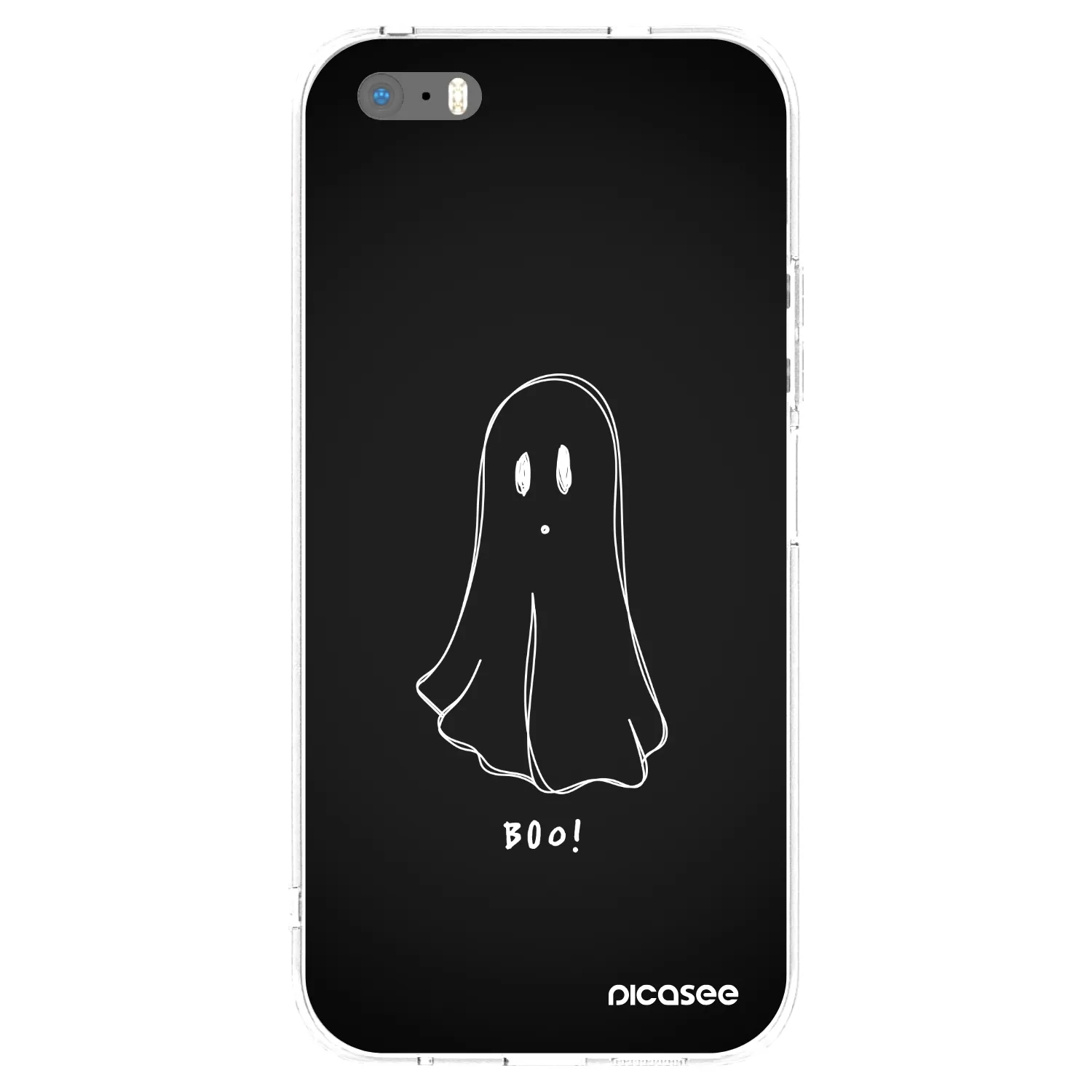 Picasee silikonska prozirna maskica za Apple iPhone 5/5S/SE - Ghost 2