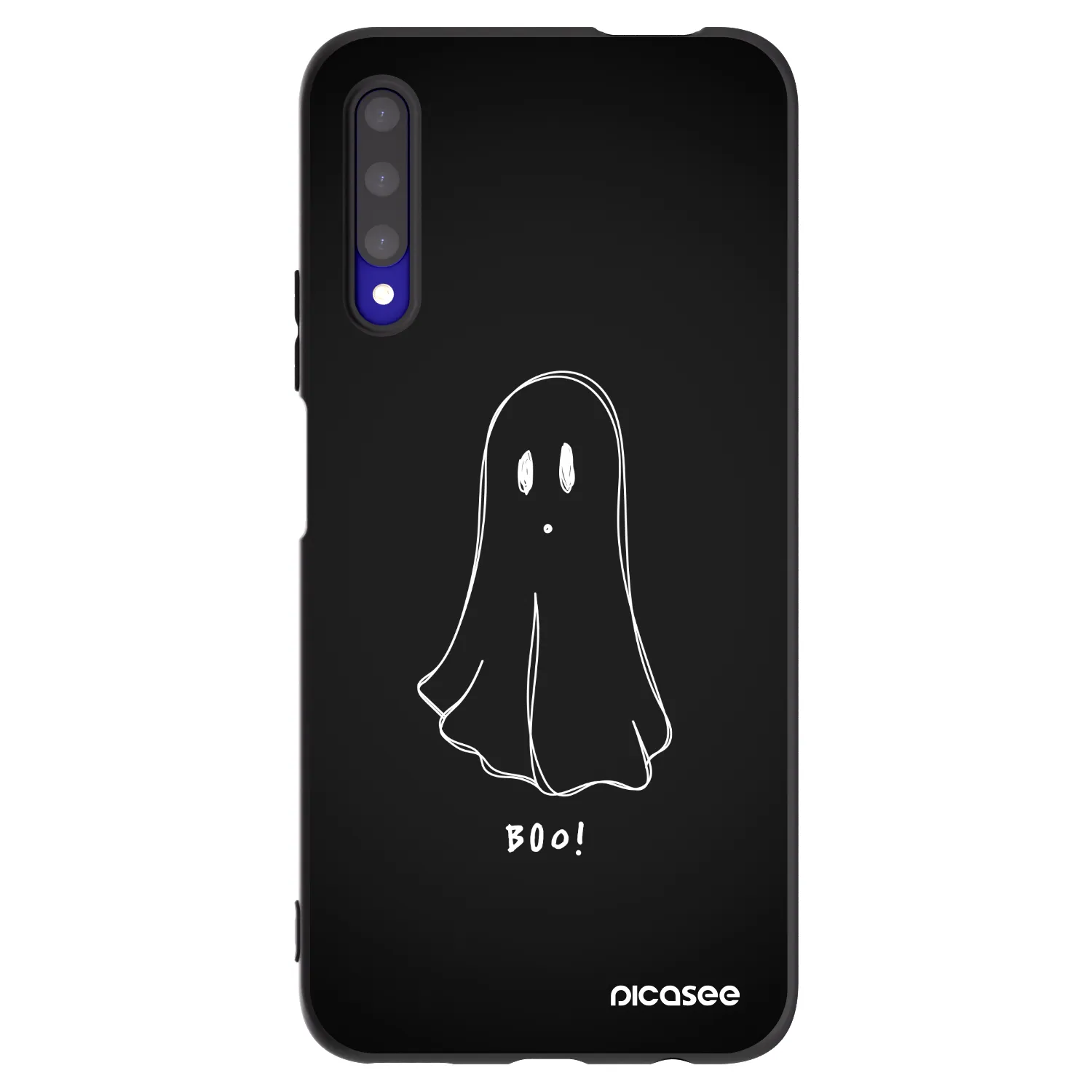 Picasee crna silikonska maskica za Honor 9X Pro - Ghost 2