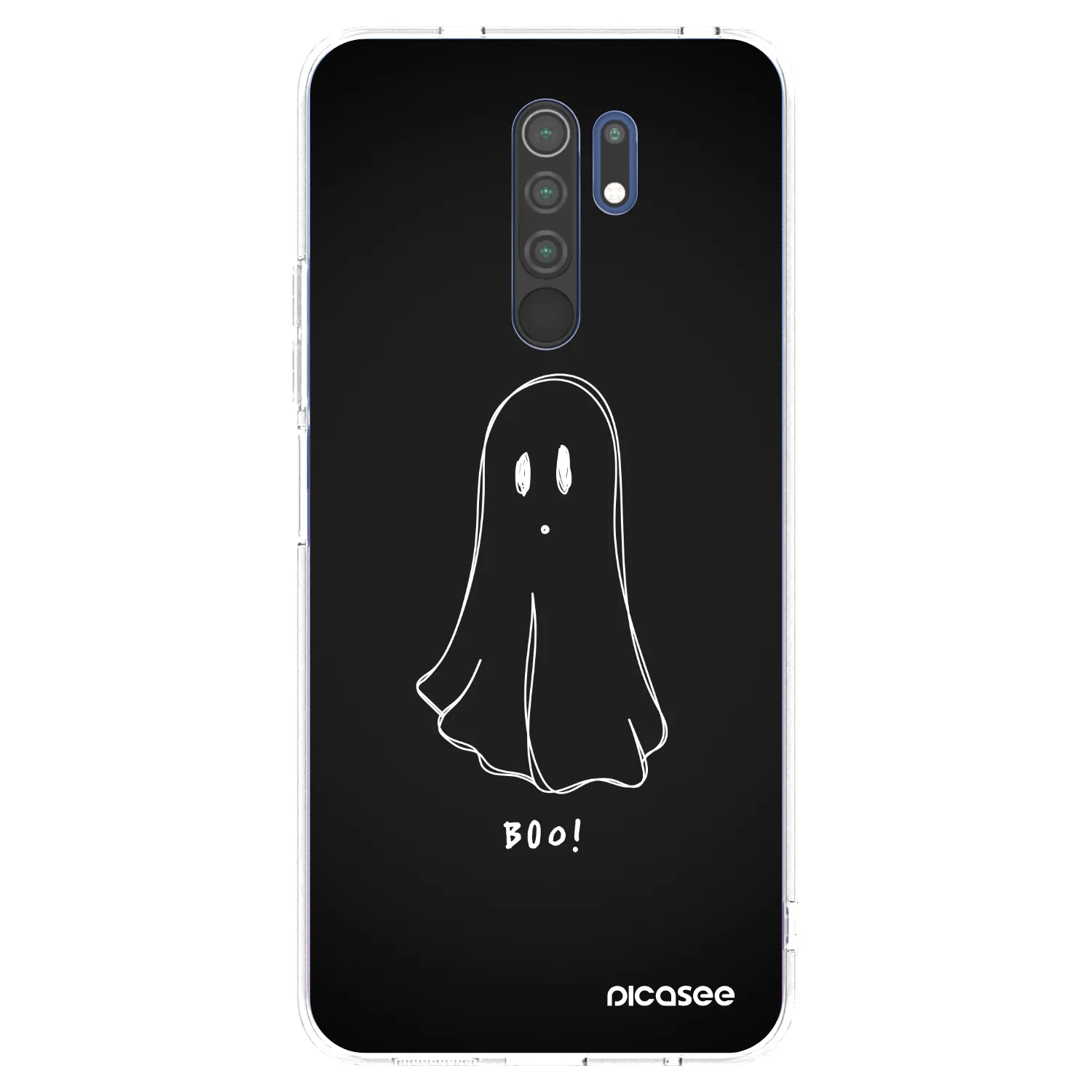 Picasee silikonska prozirna maskica za Xiaomi Redmi 9 - Ghost 2