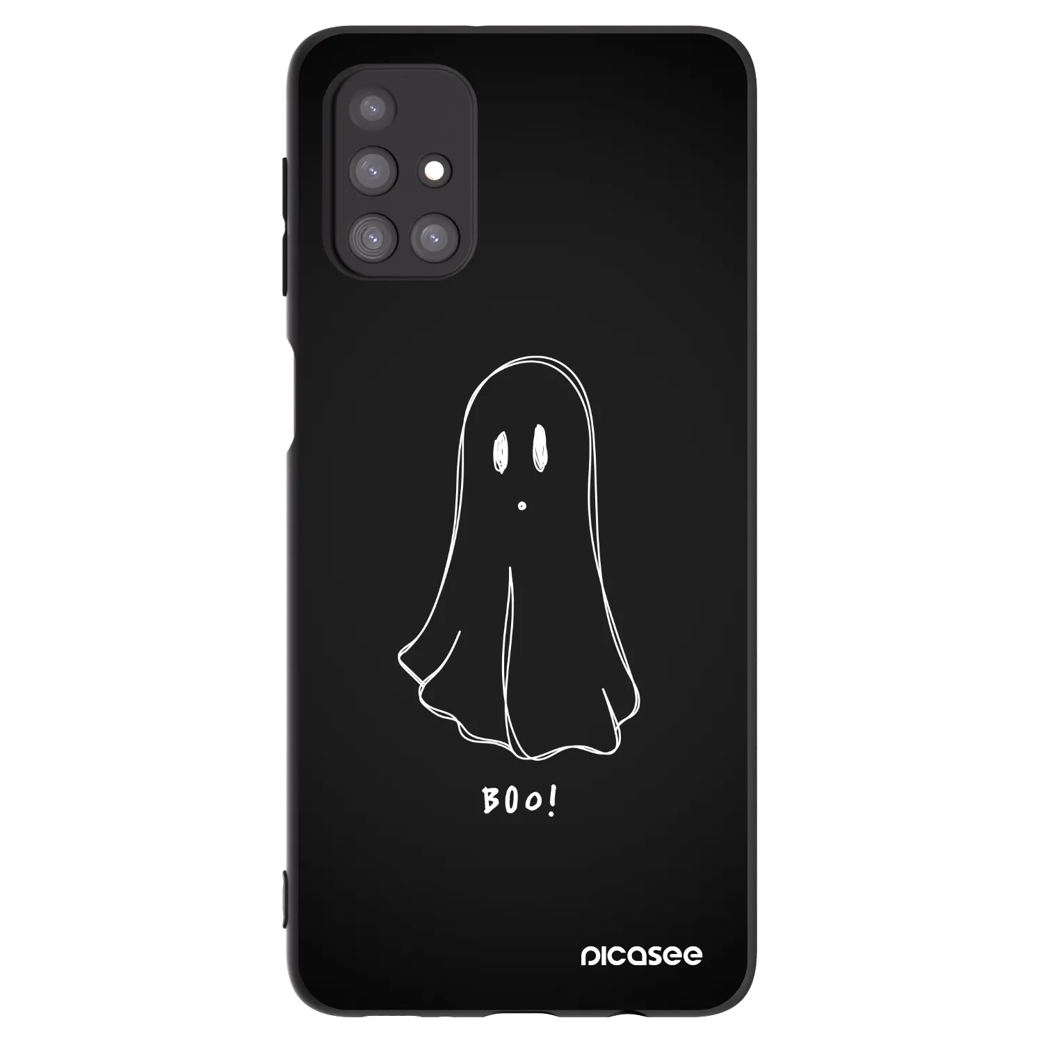 Picasee crna silikonska maskica za Samsung Galaxy M31s - Ghost 2