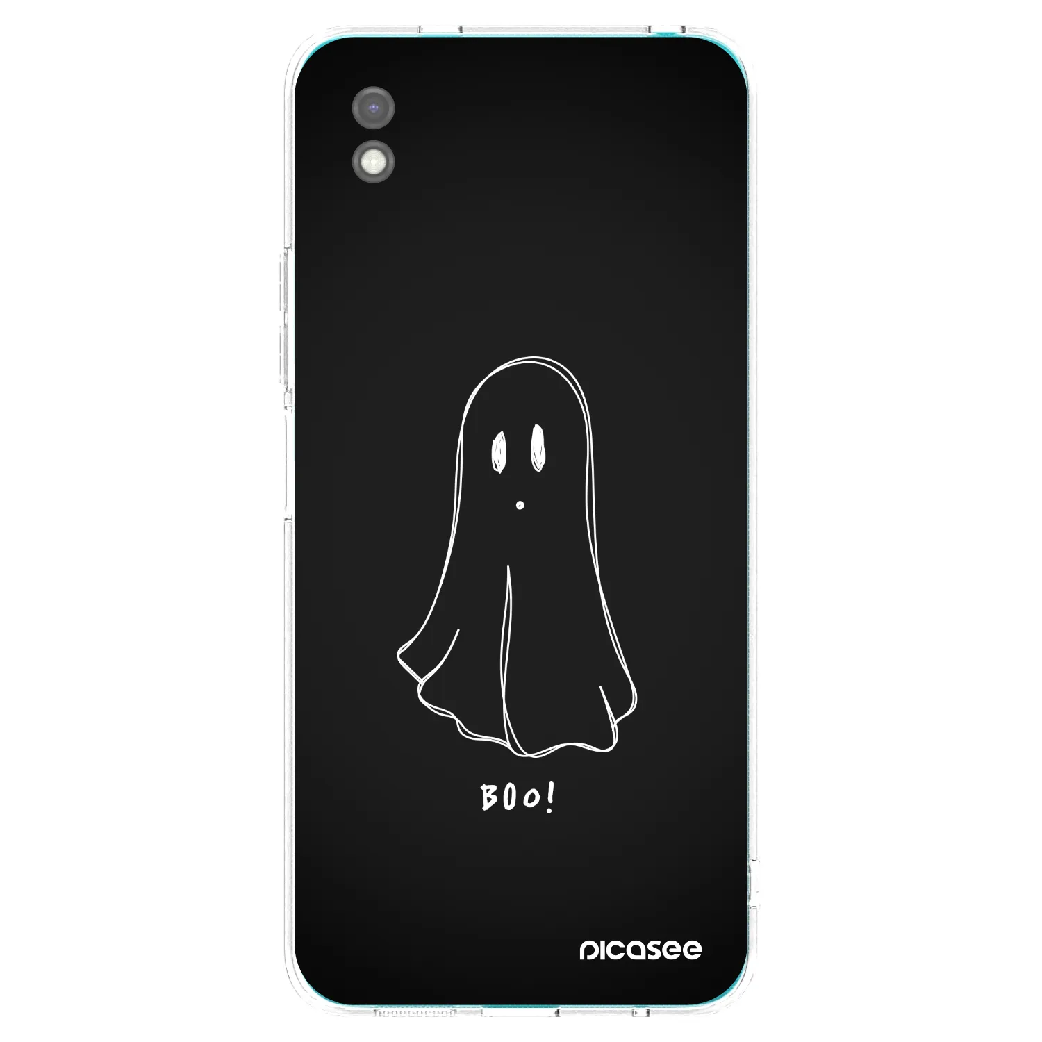 Picasee crna silikonska maskica za Xiaomi Redmi 9A - Ghost 2