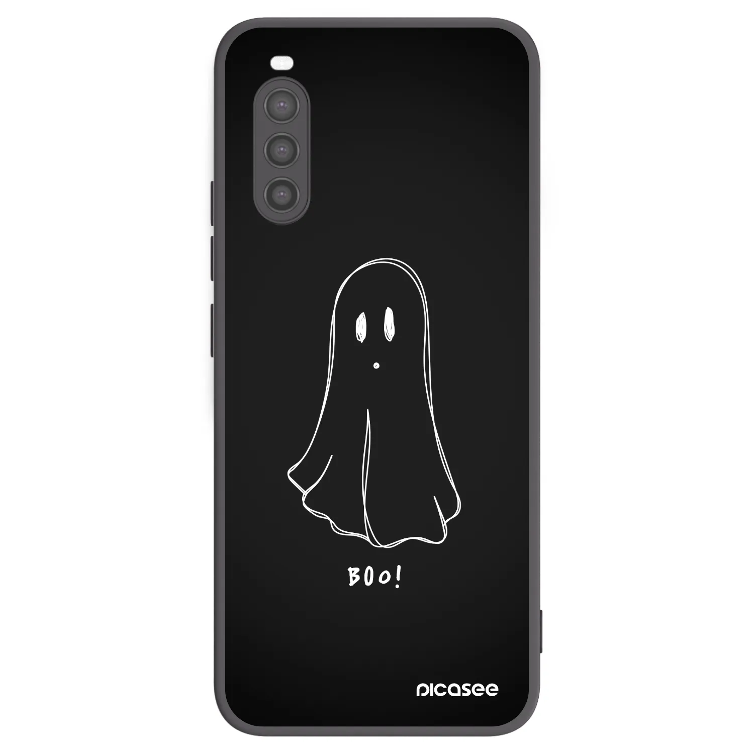 Picasee crna silikonska maskica za Sony Xperia 10 II - Ghost 2