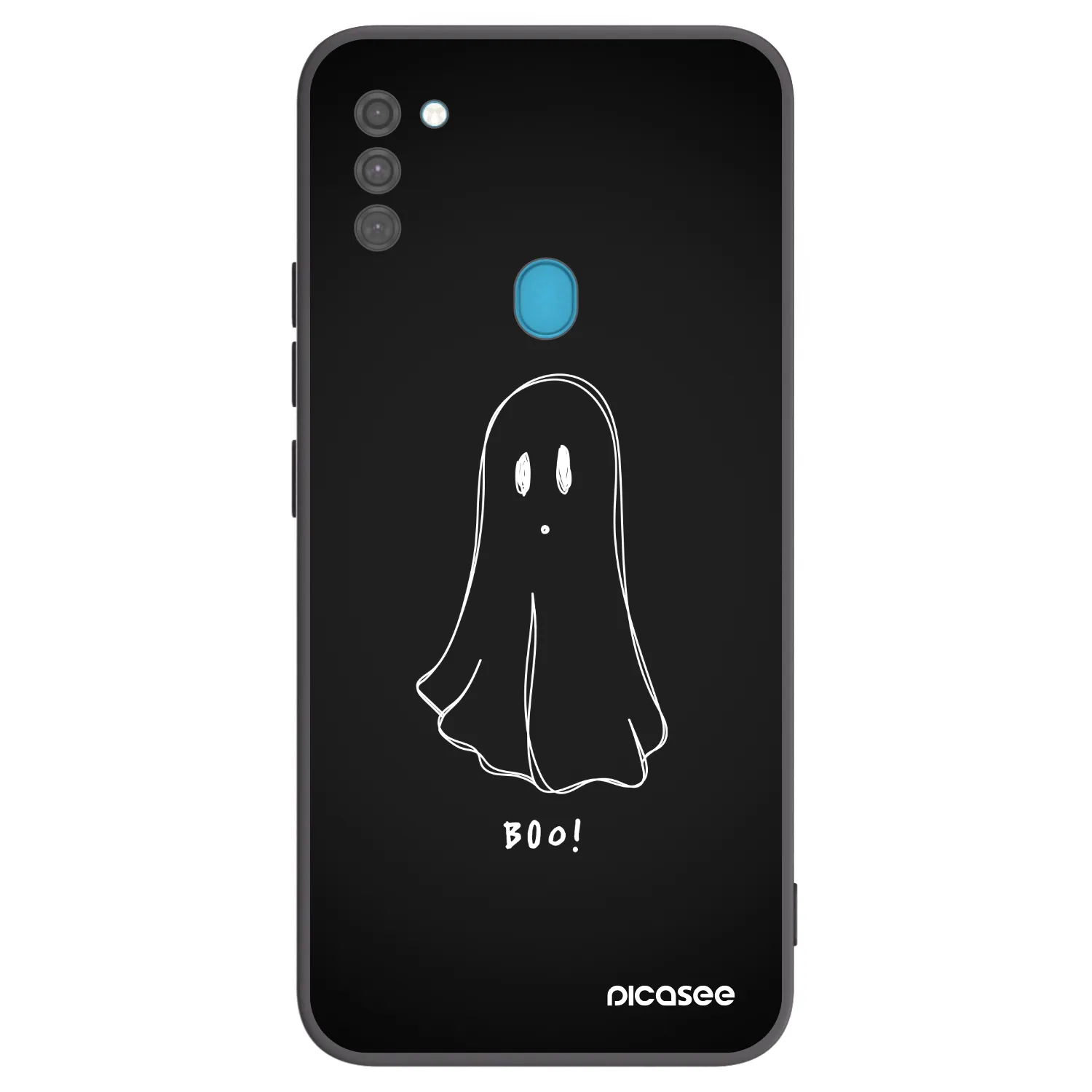 Picasee crna silikonska maskica za Samsung Galaxy M11 - Ghost 2