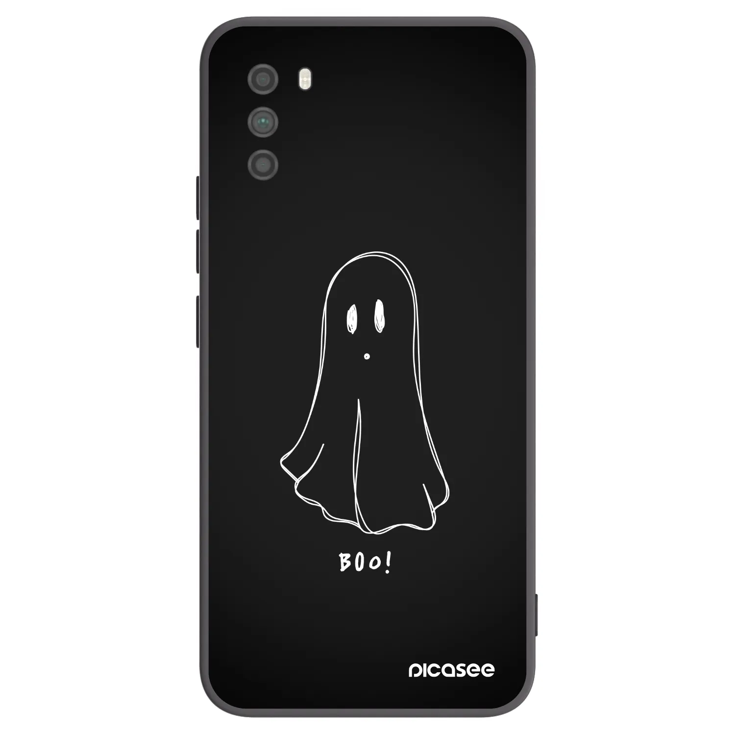 Picasee crna silikonska maskica za Xiaomi Poco M3 - Ghost 2
