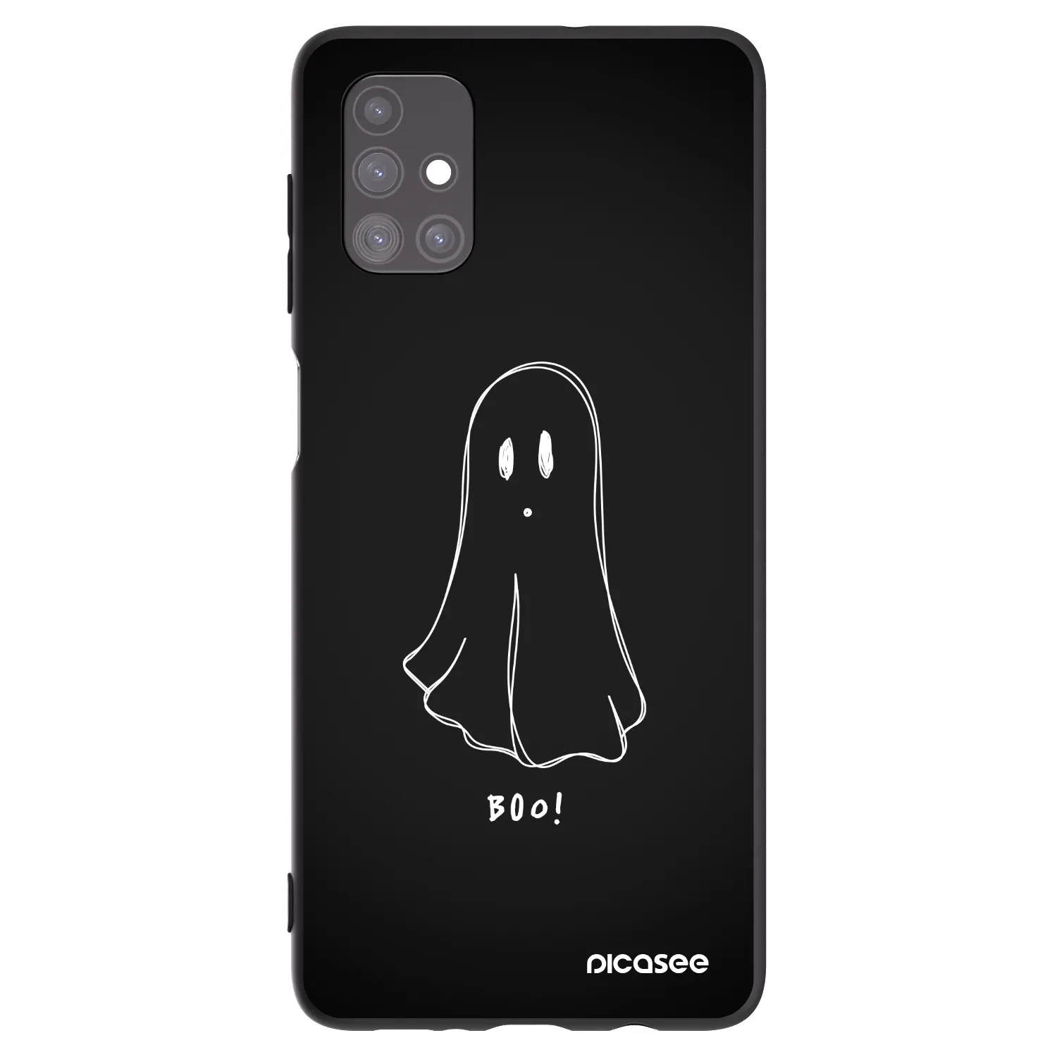 Picasee crna silikonska maskica za Samsung Galaxy M51 M515F - Ghost 2
