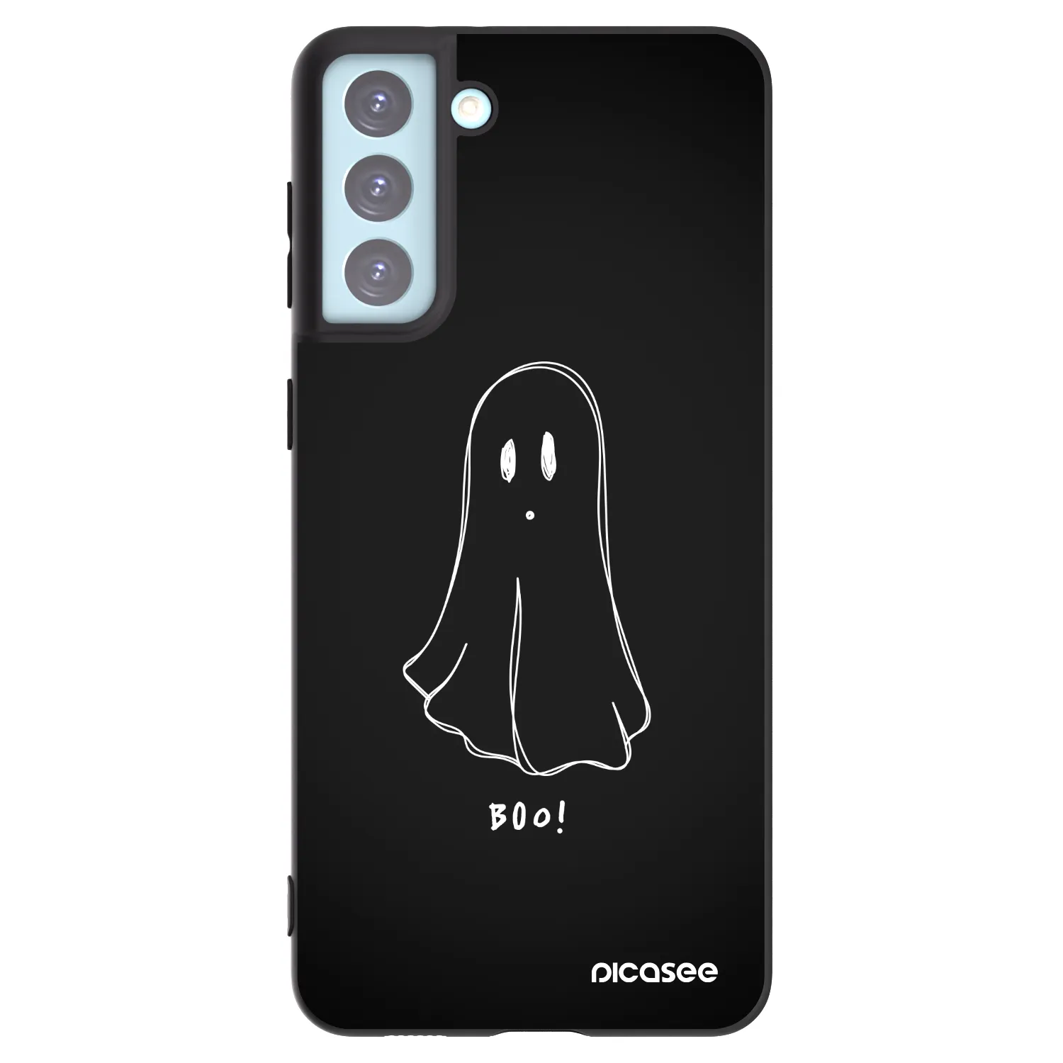 Picasee crna silikonska maskica za Samsung Galaxy S21+ 5G G996F - Ghost 2