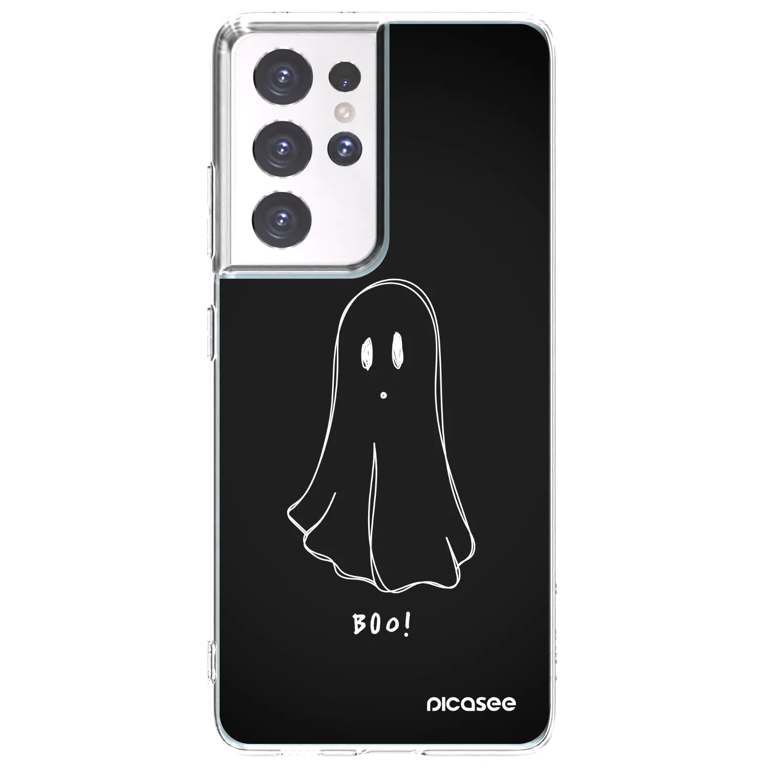 Picasee silikonska prozirna maskica za Samsung Galaxy S21 Ultra 5G G998B - Ghost 2
