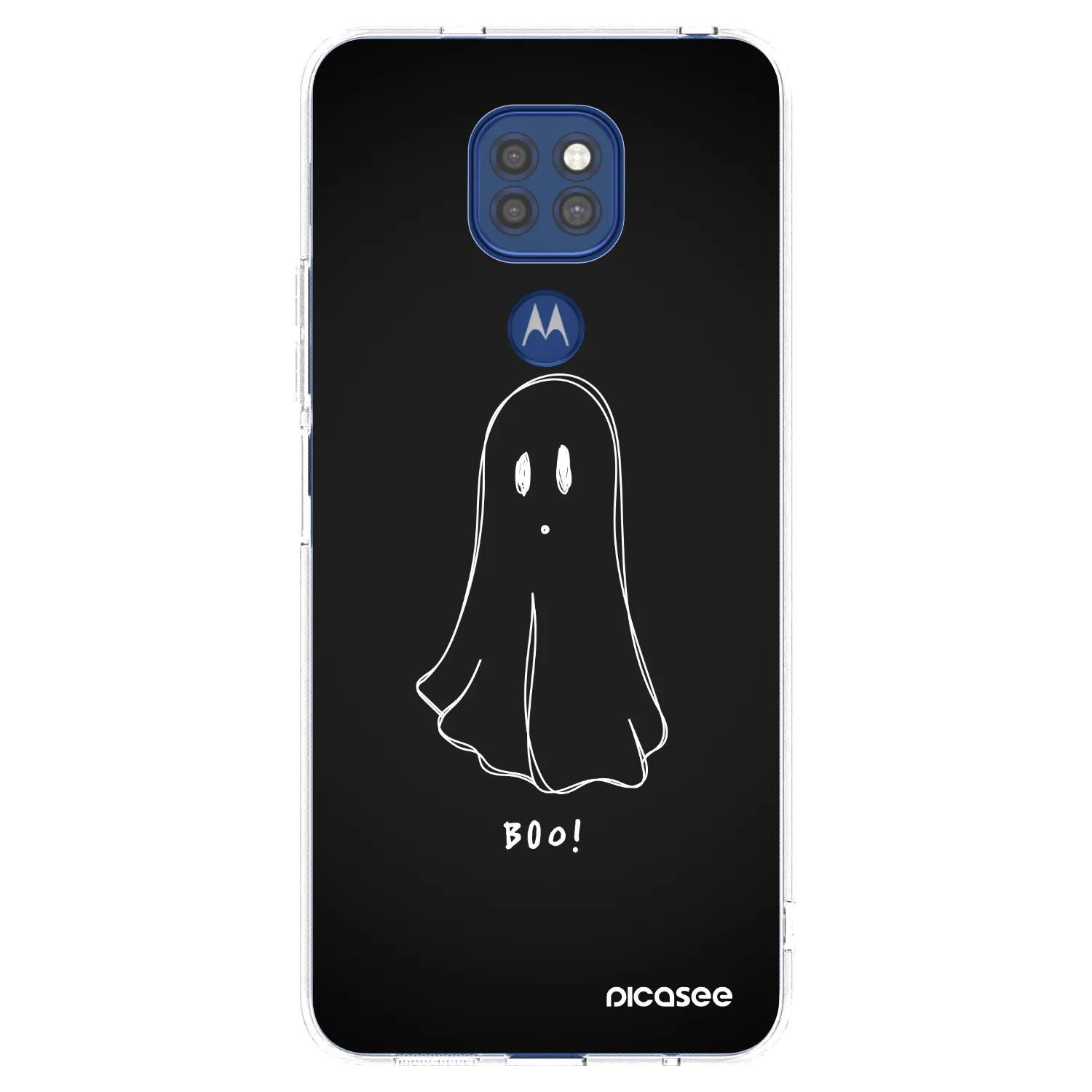 Picasee silikonska prozirna maskica za Motorola Moto G9 Play - Ghost 2