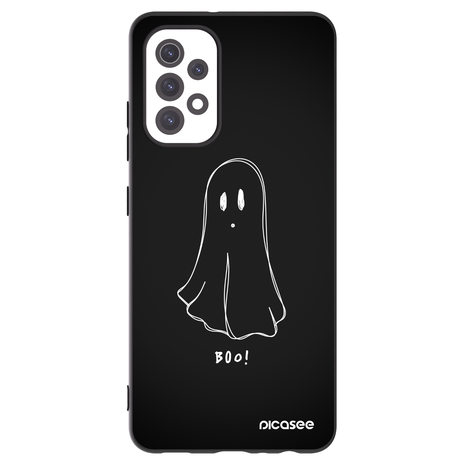 Picasee crna silikonska maskica za Samsung Galaxy A32 5G A326B - Ghost 2