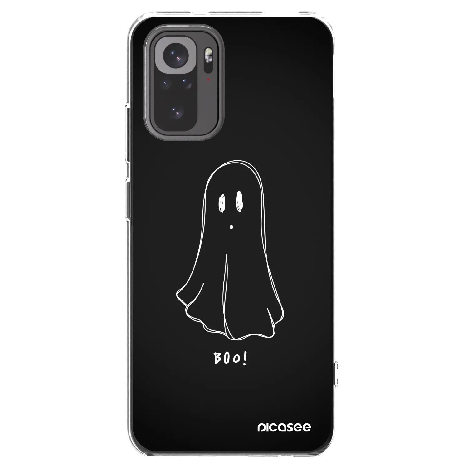 Picasee silikonska prozirna maskica za Xiaomi Redmi Note 10S - Ghost 2
