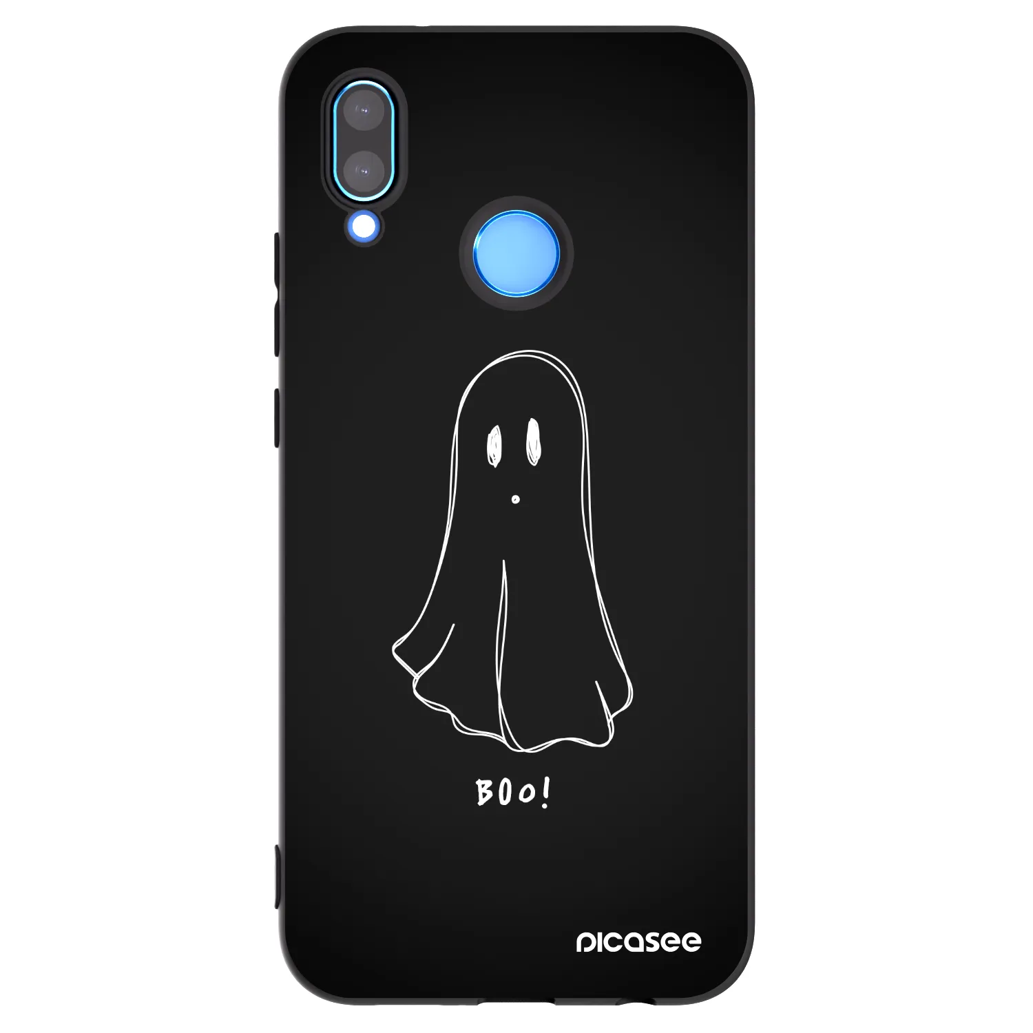Picasee crna silikonska maskica za Huawei P20 Lite - Ghost 2