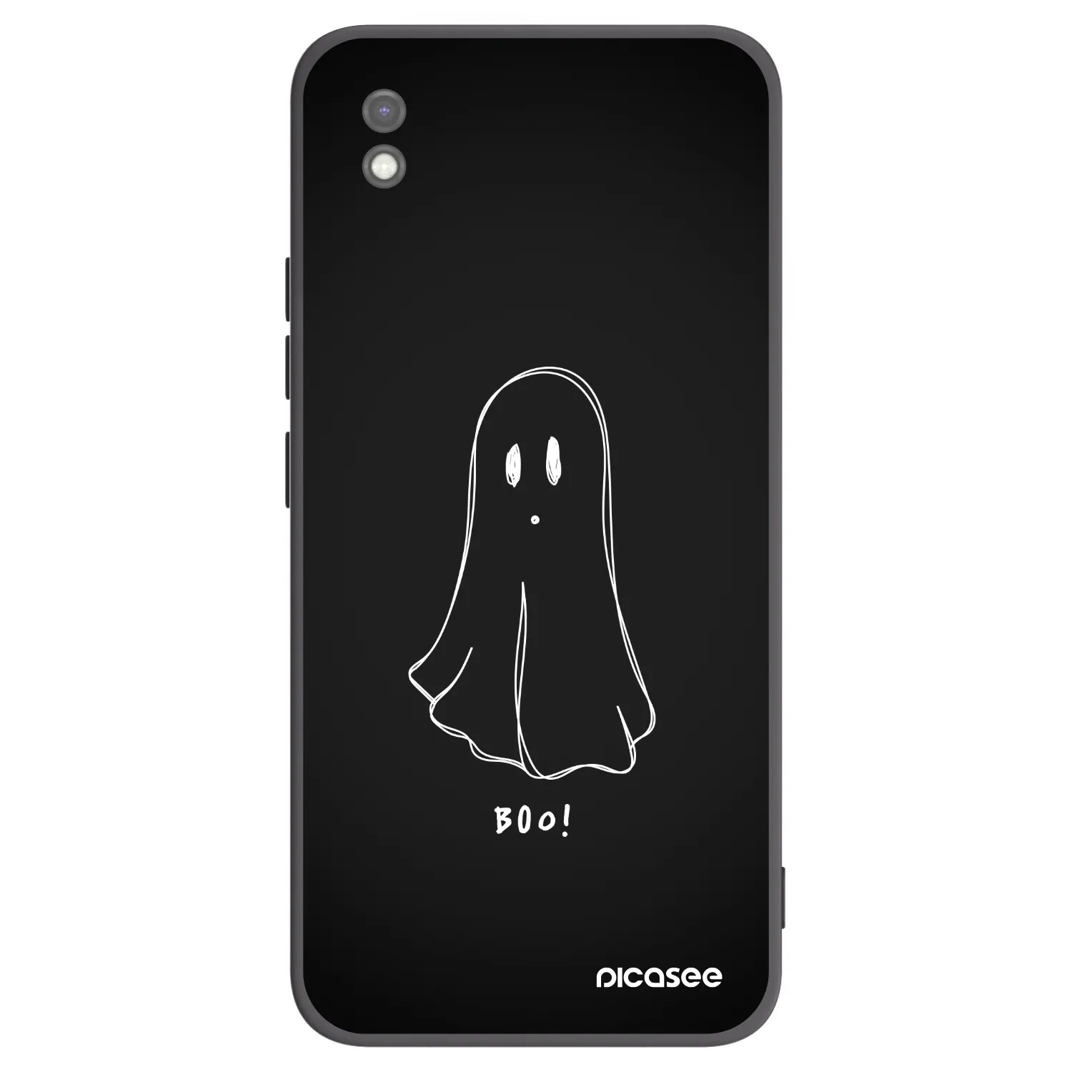 Picasee crna silikonska maskica za Xiaomi Redmi 9AT - Ghost 2