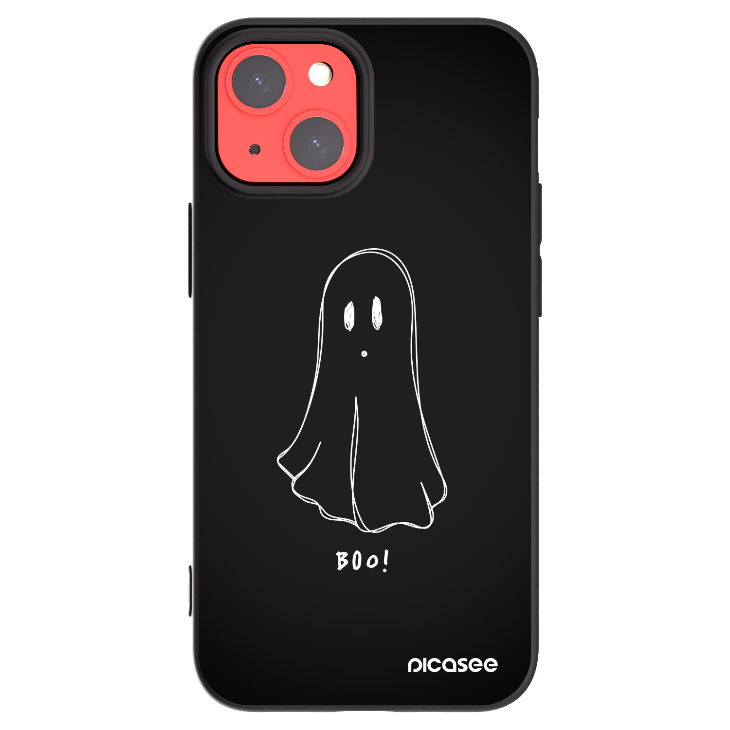 Picasee crna silikonska maskica za Apple iPhone 13 mini - Ghost 2