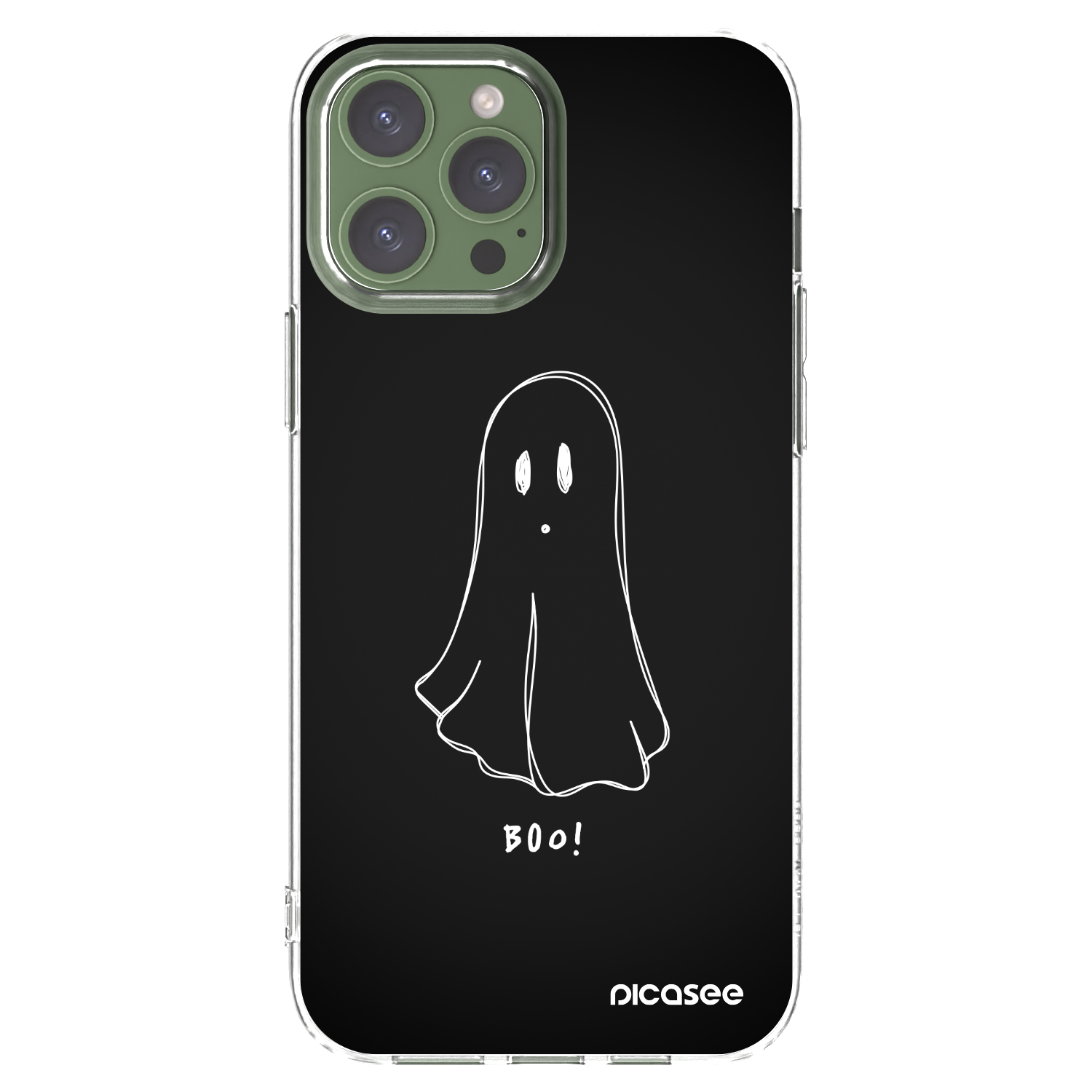Picasee silikonska prozirna maskica za Apple iPhone 13 Pro Max - Ghost 2