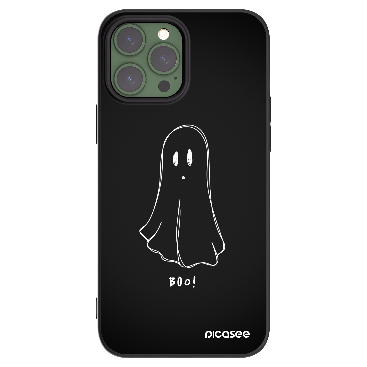 Picasee crna silikonska maskica za Apple iPhone 13 Pro Max - Ghost 2