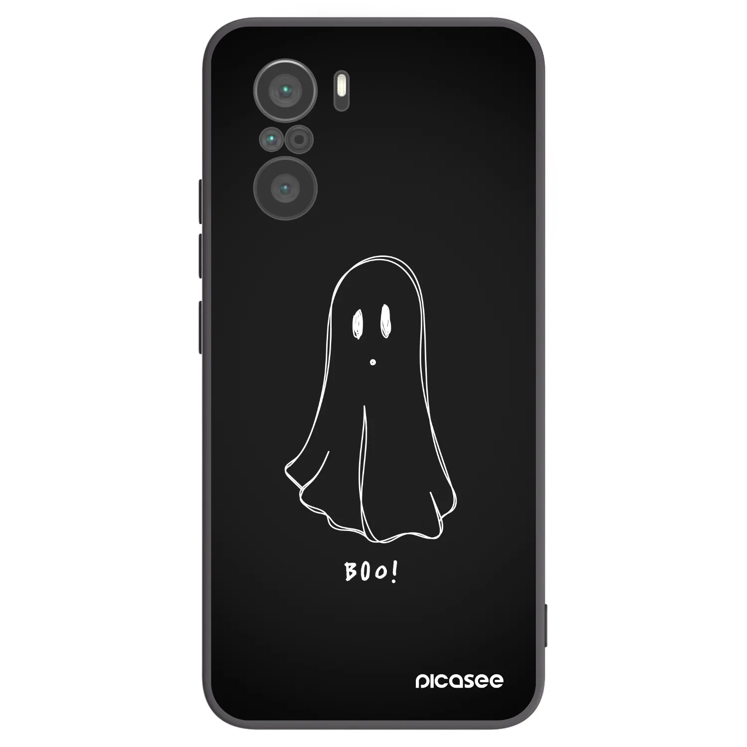 Picasee crna silikonska maskica za Xiaomi Poco F3 - Ghost 2