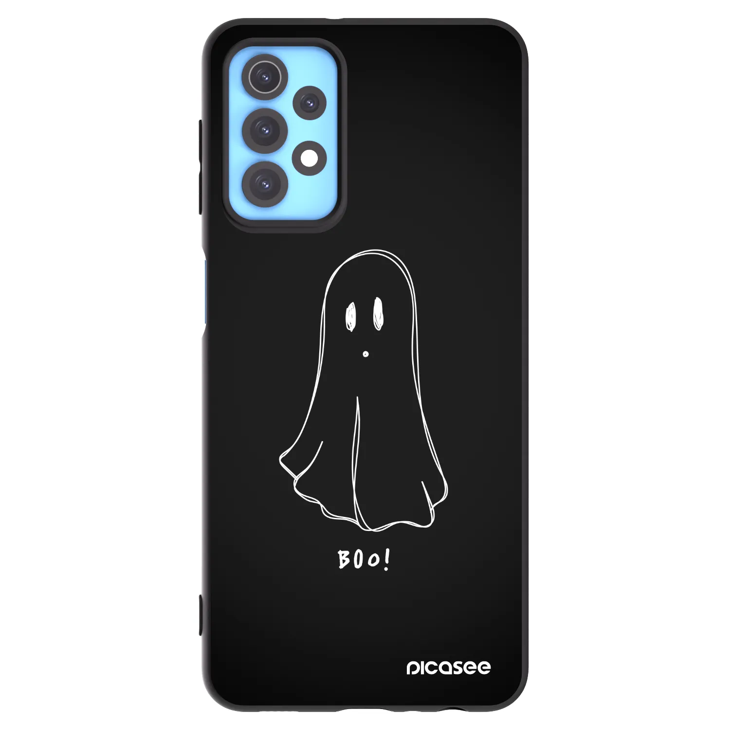 Picasee crna silikonska maskica za Samsung Galaxy A32 4G SM-A325F - Ghost 2
