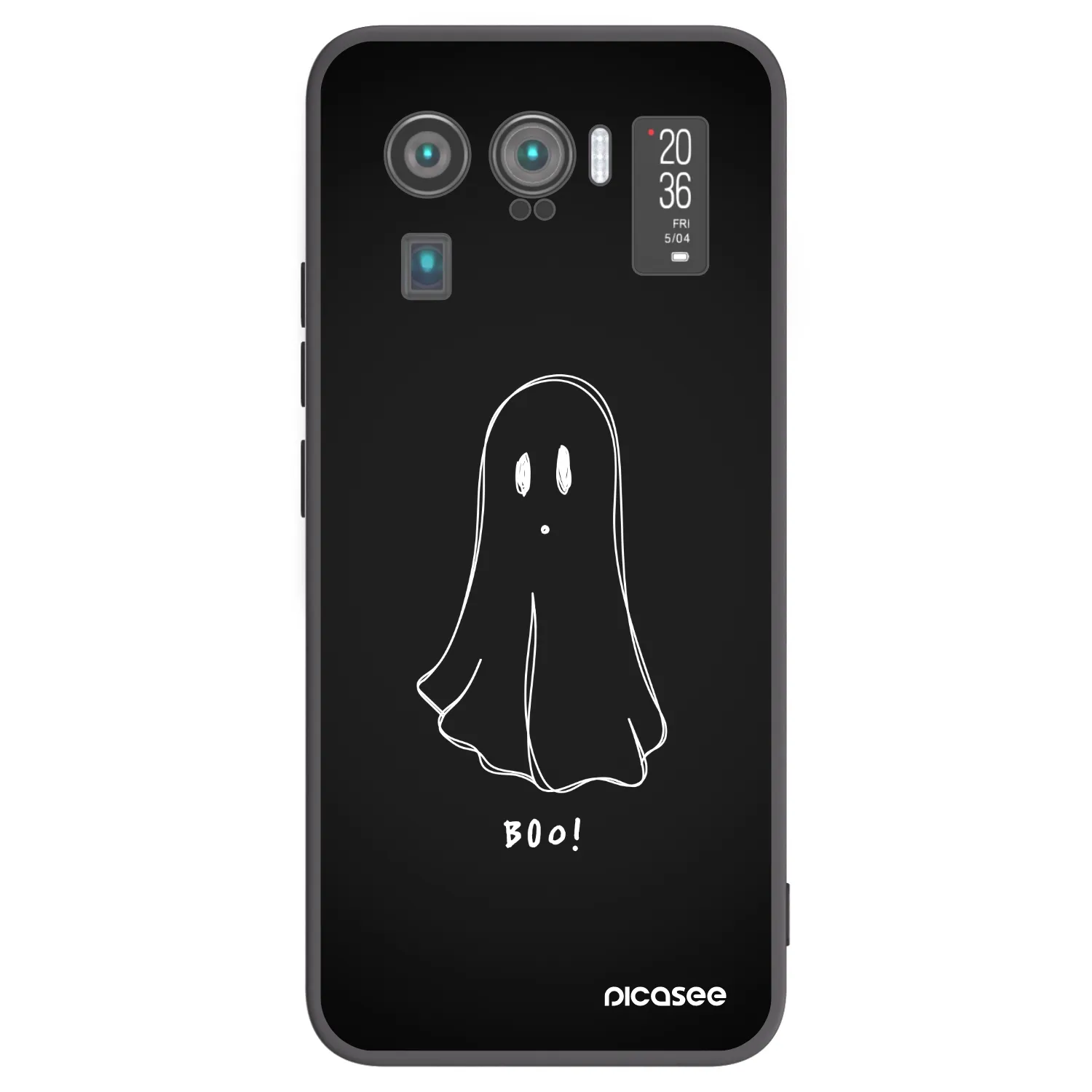Picasee crna silikonska maskica za Xiaomi Mi 11 Ultra - Ghost 2