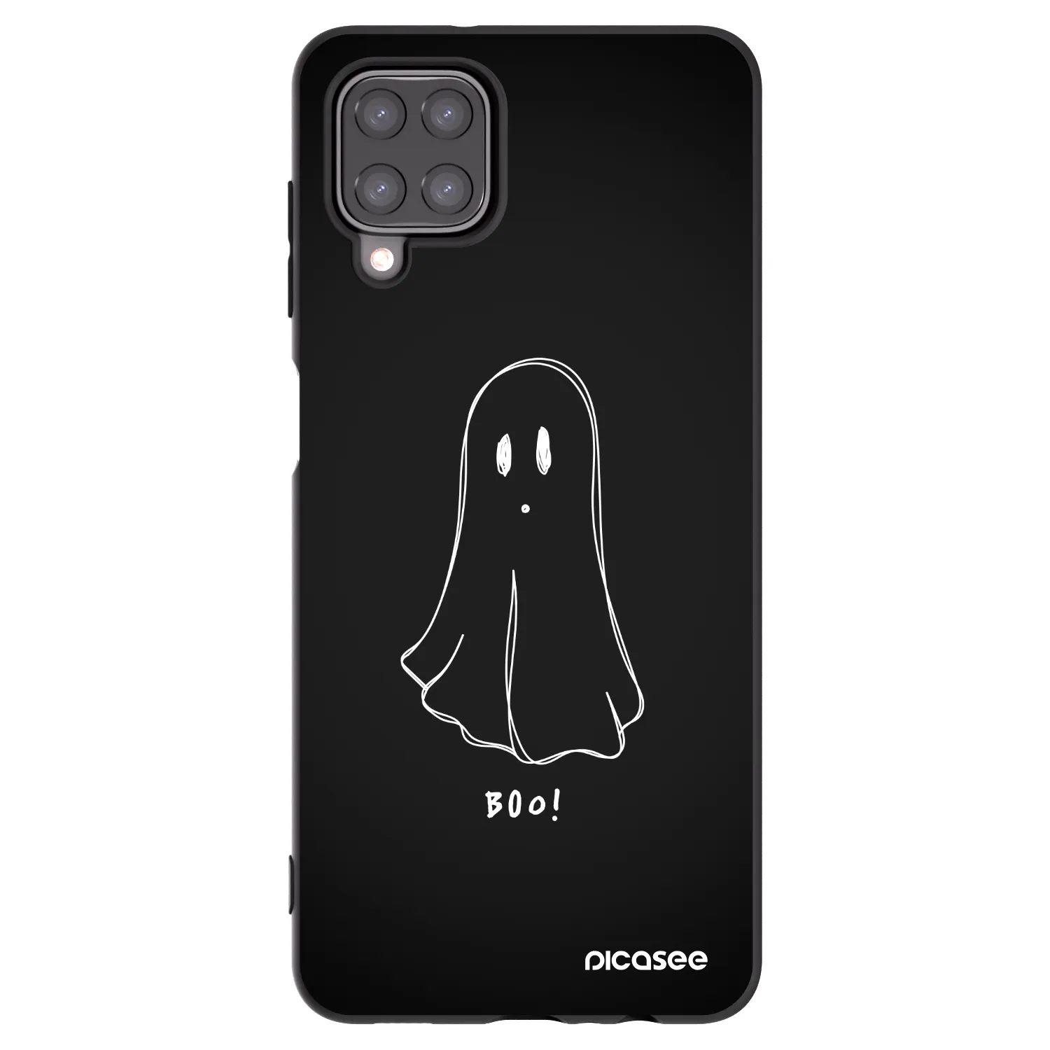 Picasee crna silikonska maskica za Samsung Galaxy M12 M127F - Ghost 2