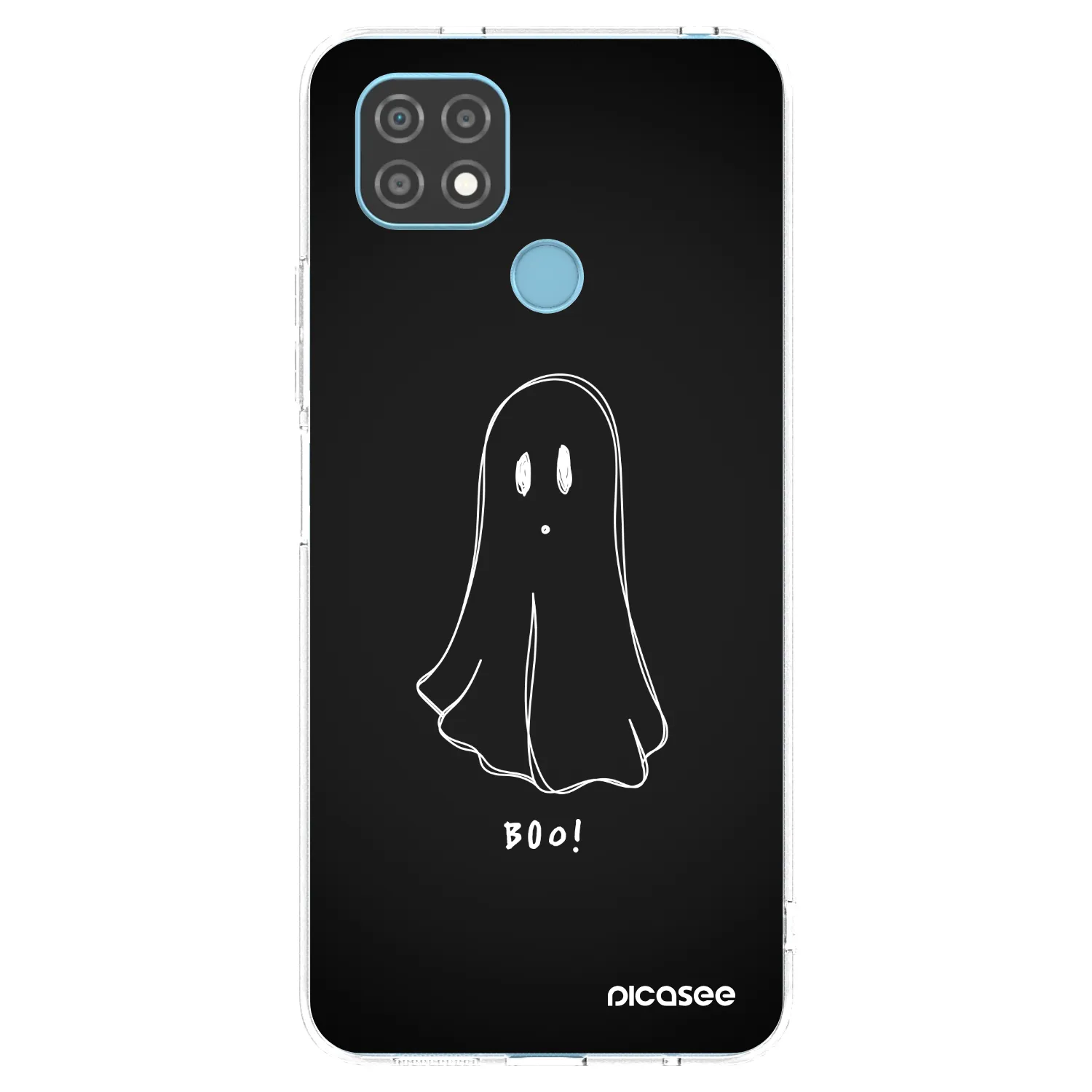 Picasee silikonska prozirna maskica za Realme C21 - Ghost 2