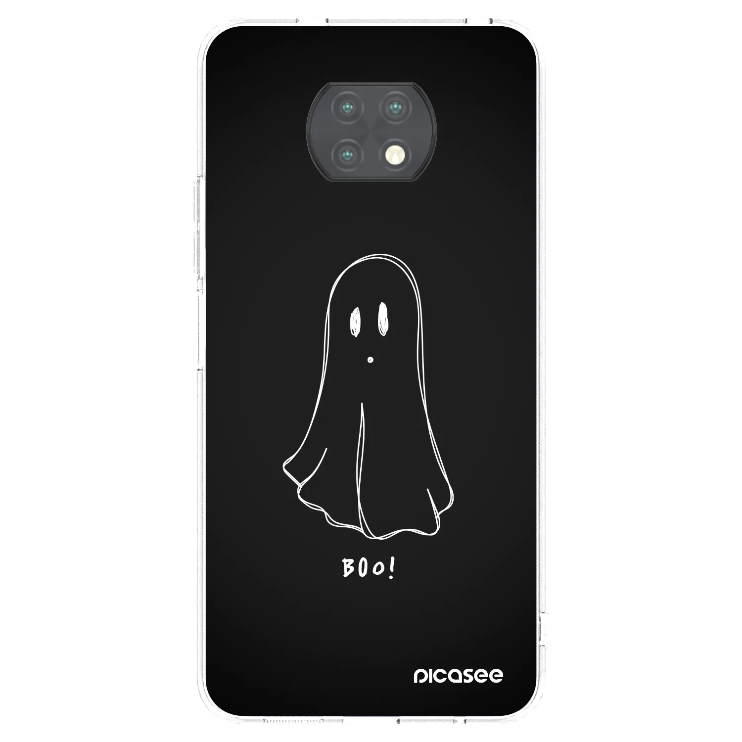 Picasee silikonska prozirna maskica za Xiaomi Redmi Note 9T - Ghost 2