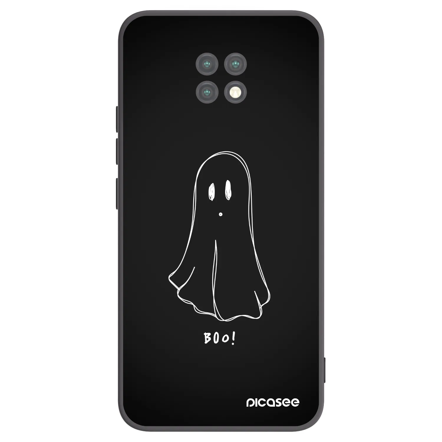 Picasee crna silikonska maskica za Xiaomi Redmi Note 9T - Ghost 2