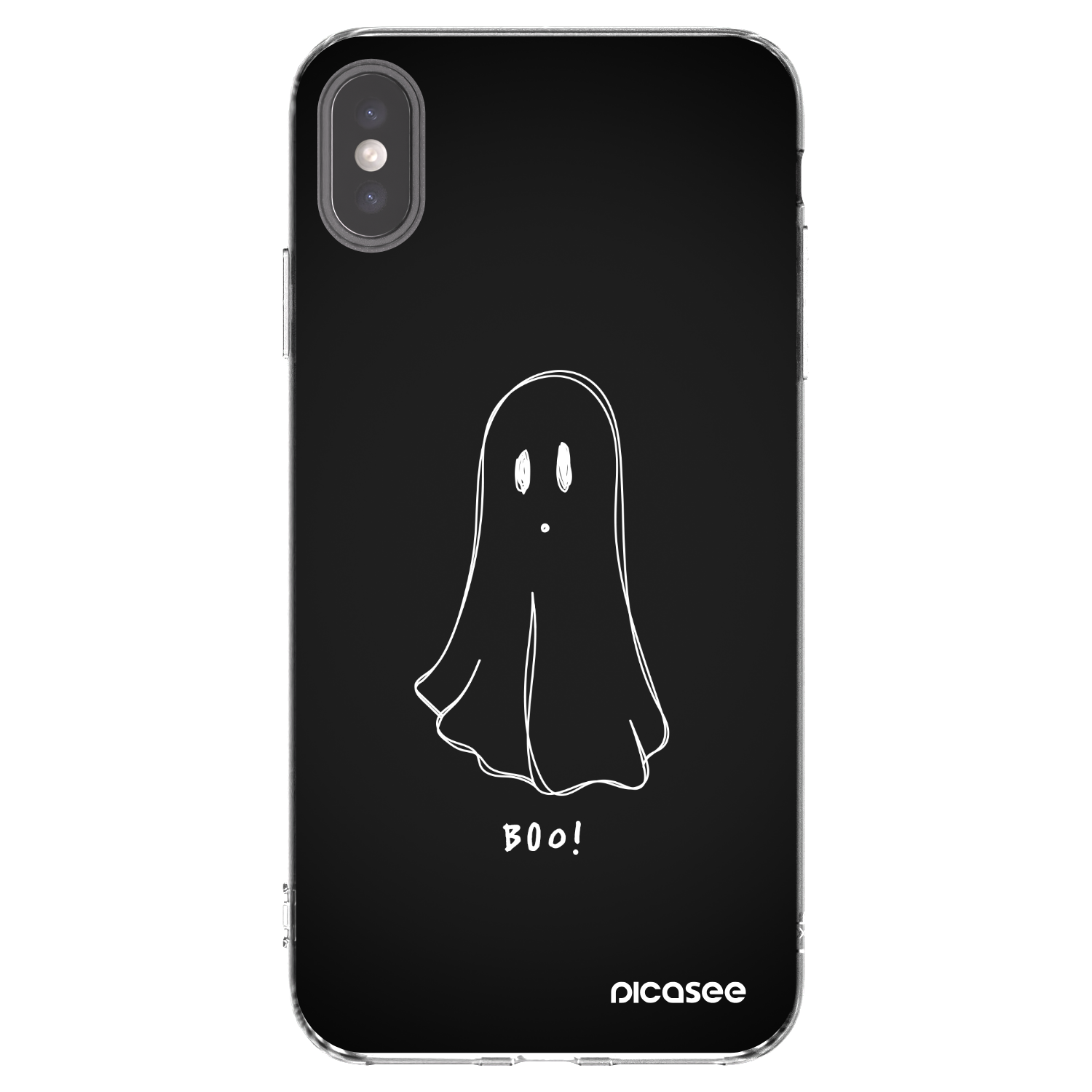 Picasee silikonska prozirna maskica za Apple iPhone XS Max - Ghost 2