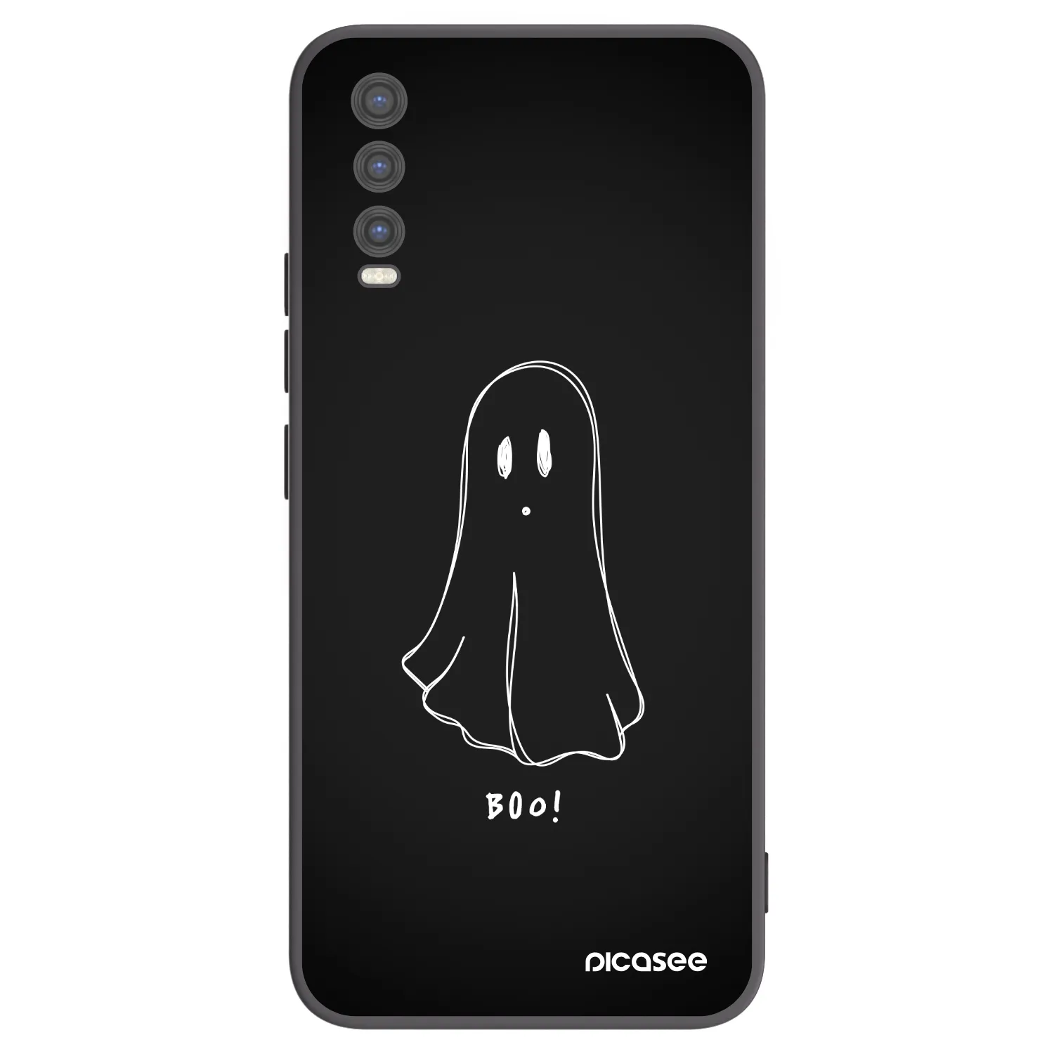 Picasee crna silikonska maskica za Vivo Y20s - Ghost 2