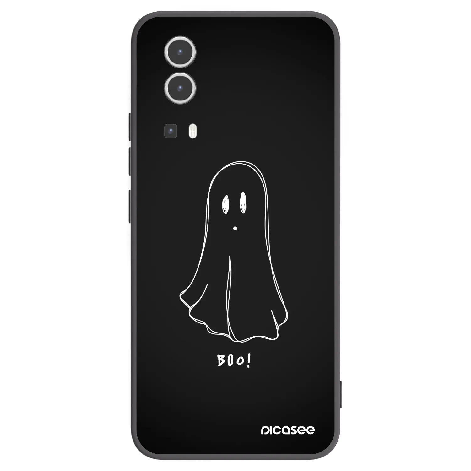 Picasee crna silikonska maskica za Vivo Y72 5G - Ghost 2
