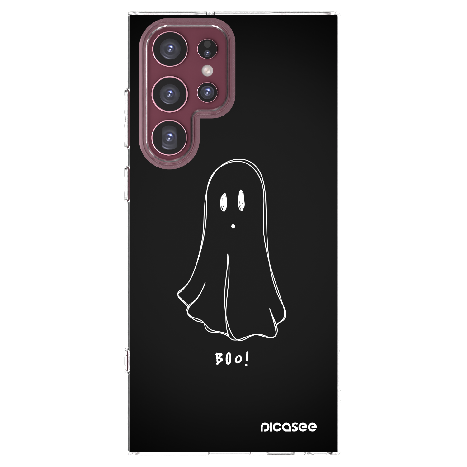 Picasee silikonska prozirna maskica za Samsung Galaxy S22 Ultra 5G - Ghost 2