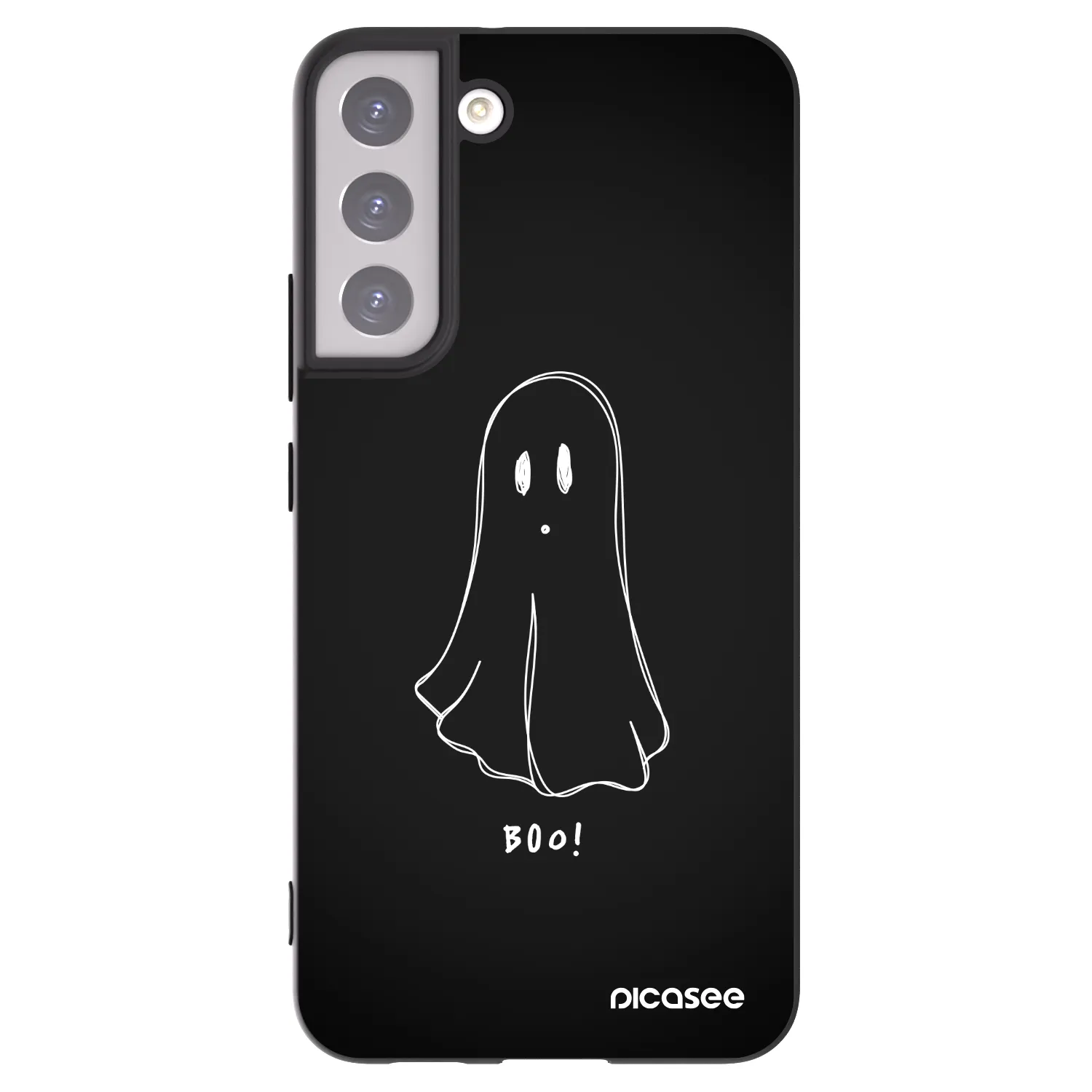 Picasee crna silikonska maskica za Samsung Galaxy S22+ 5G - Ghost 2