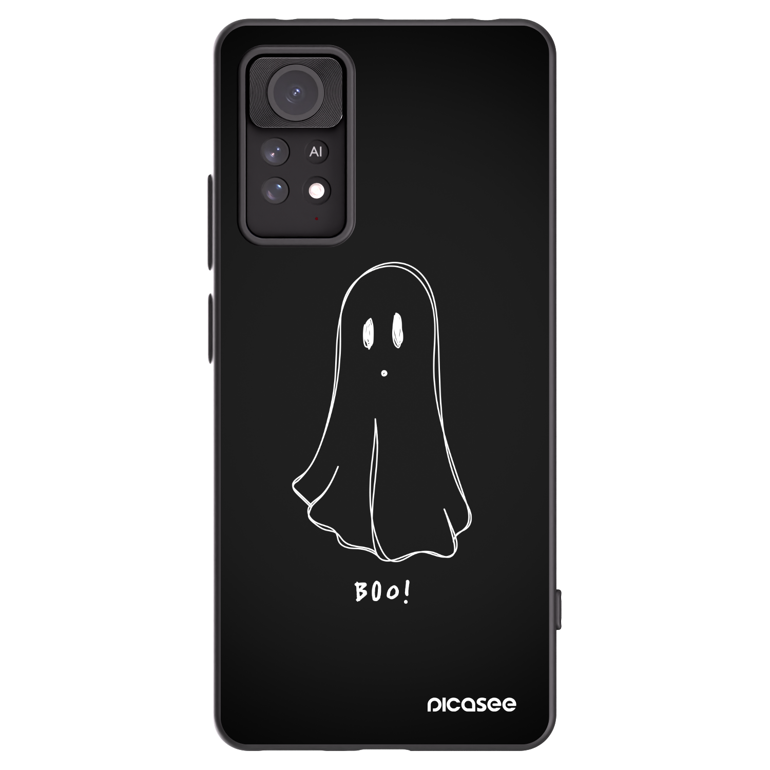 Picasee crna silikonska maskica za Xiaomi Redmi Note 11 Pro 5G - Ghost 2