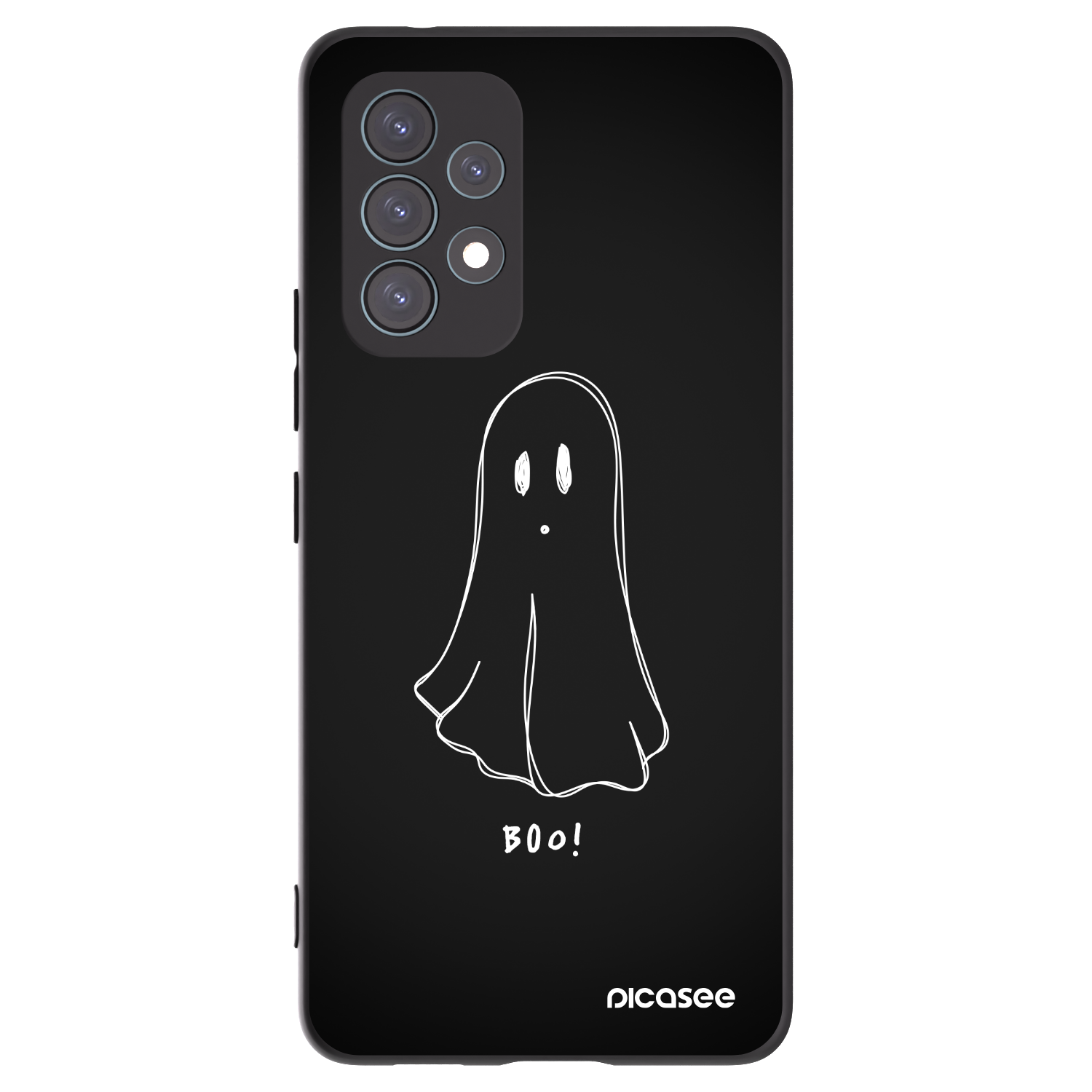 Picasee crna silikonska maskica za Samsung Galaxy A53 5G A536 - Ghost 2