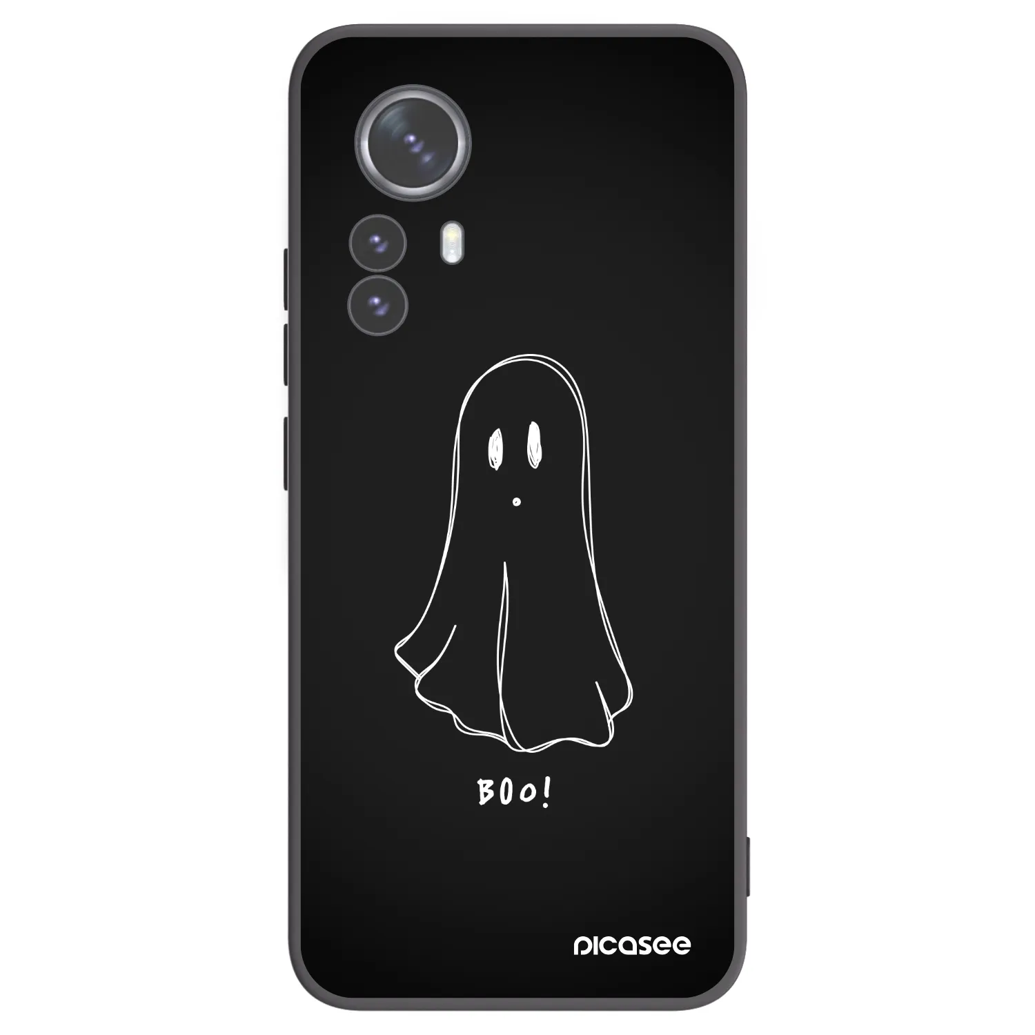 Picasee crna silikonska maskica za Xiaomi 12 Pro - Ghost 2