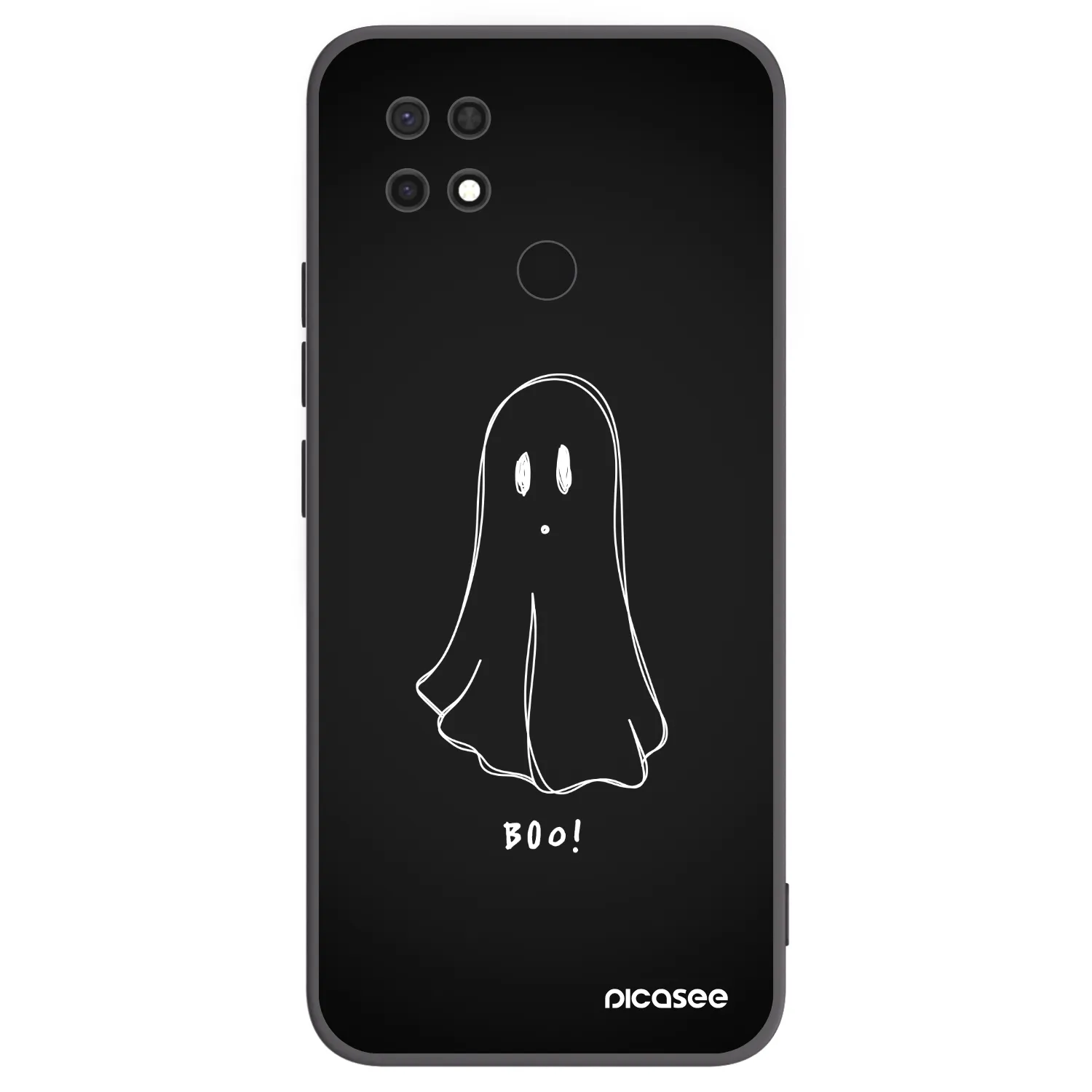 Picasee crna silikonska maskica za Xiaomi Redmi 10C - Ghost 2