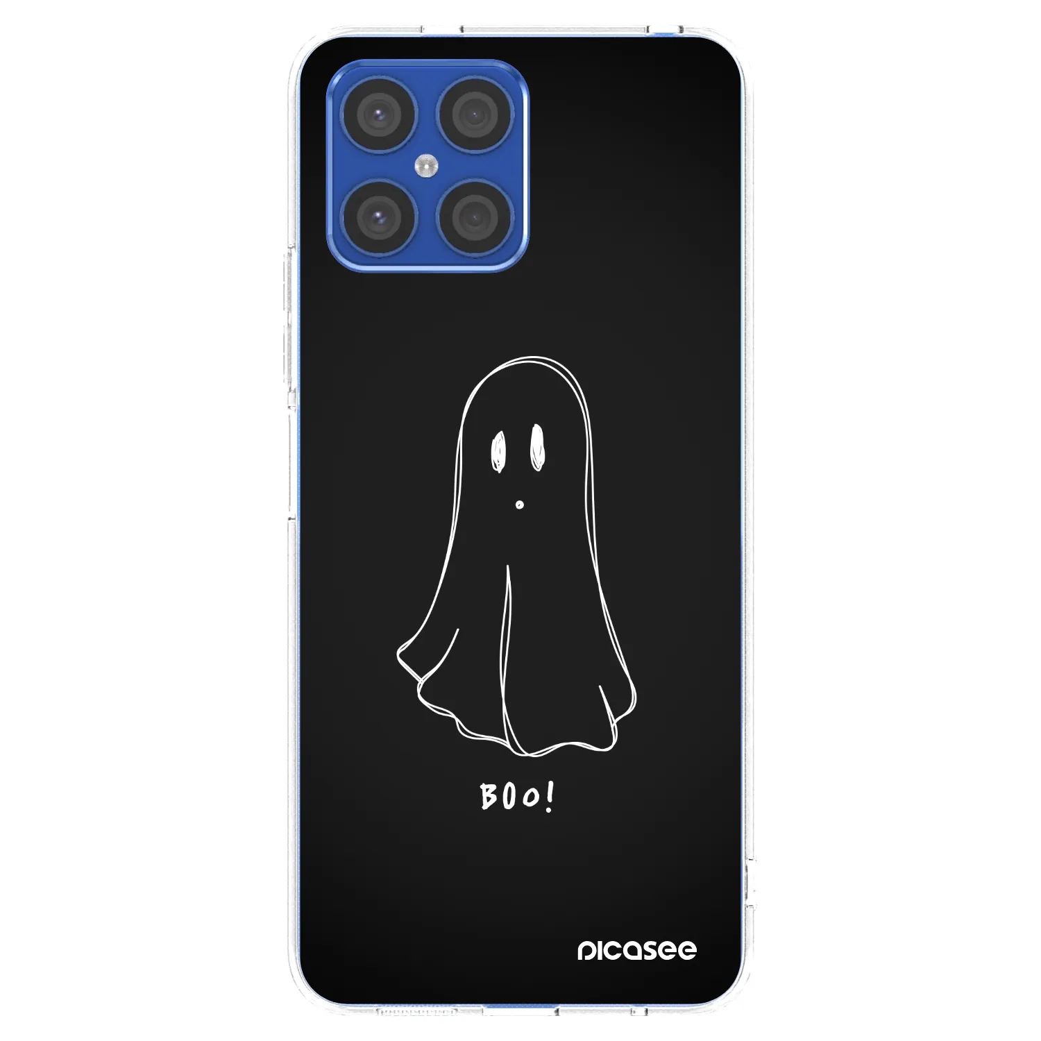 Picasee silikonska prozirna maskica za Honor X8 4G - Ghost 2