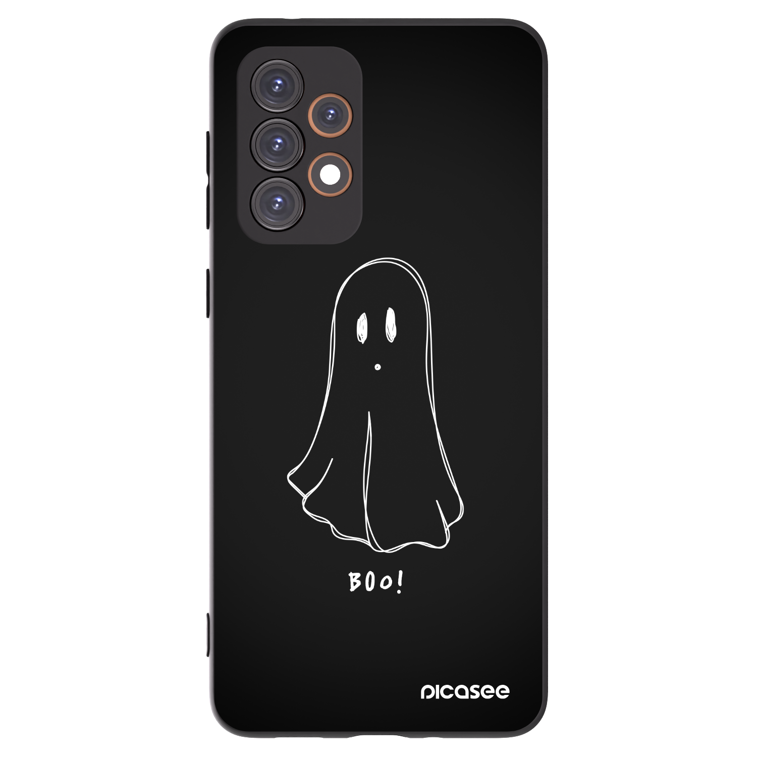 Picasee crna silikonska maskica za Samsung Galaxy A33 5G A336 - Ghost 2