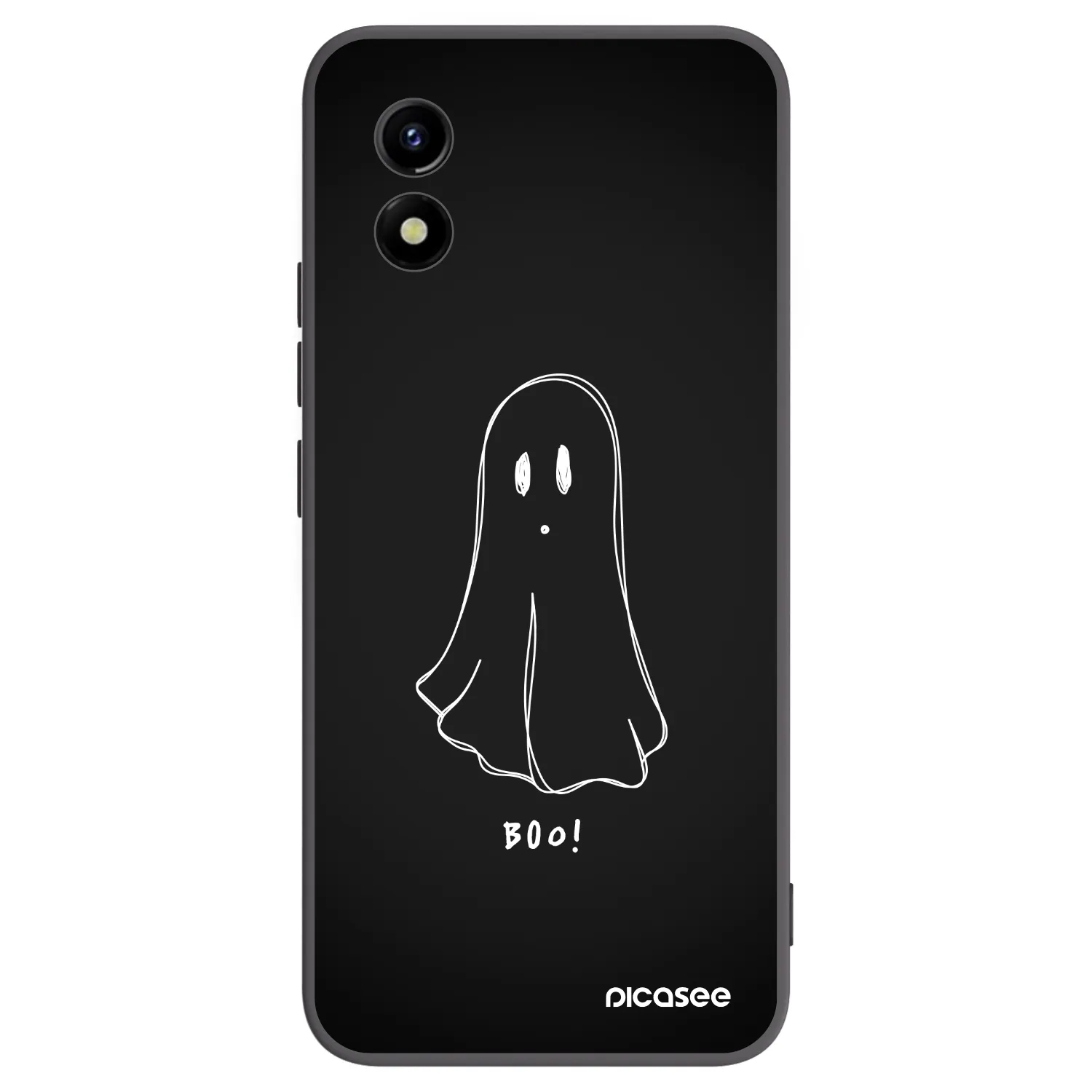 Picasee crna silikonska maskica za Vivo Y01 - Ghost 2