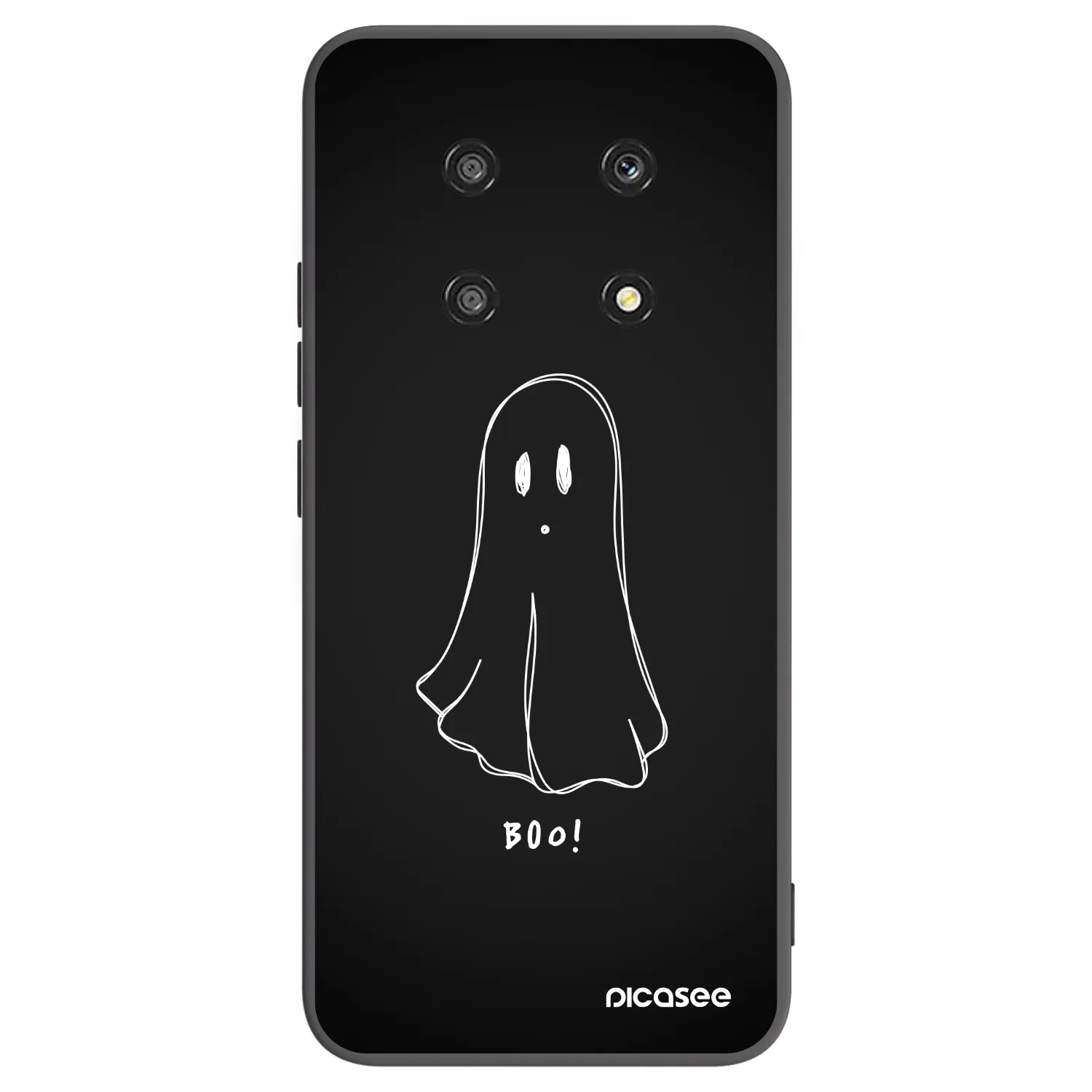 Picasee crna silikonska maskica za Honor Magic4 Lite 5G - Ghost 2