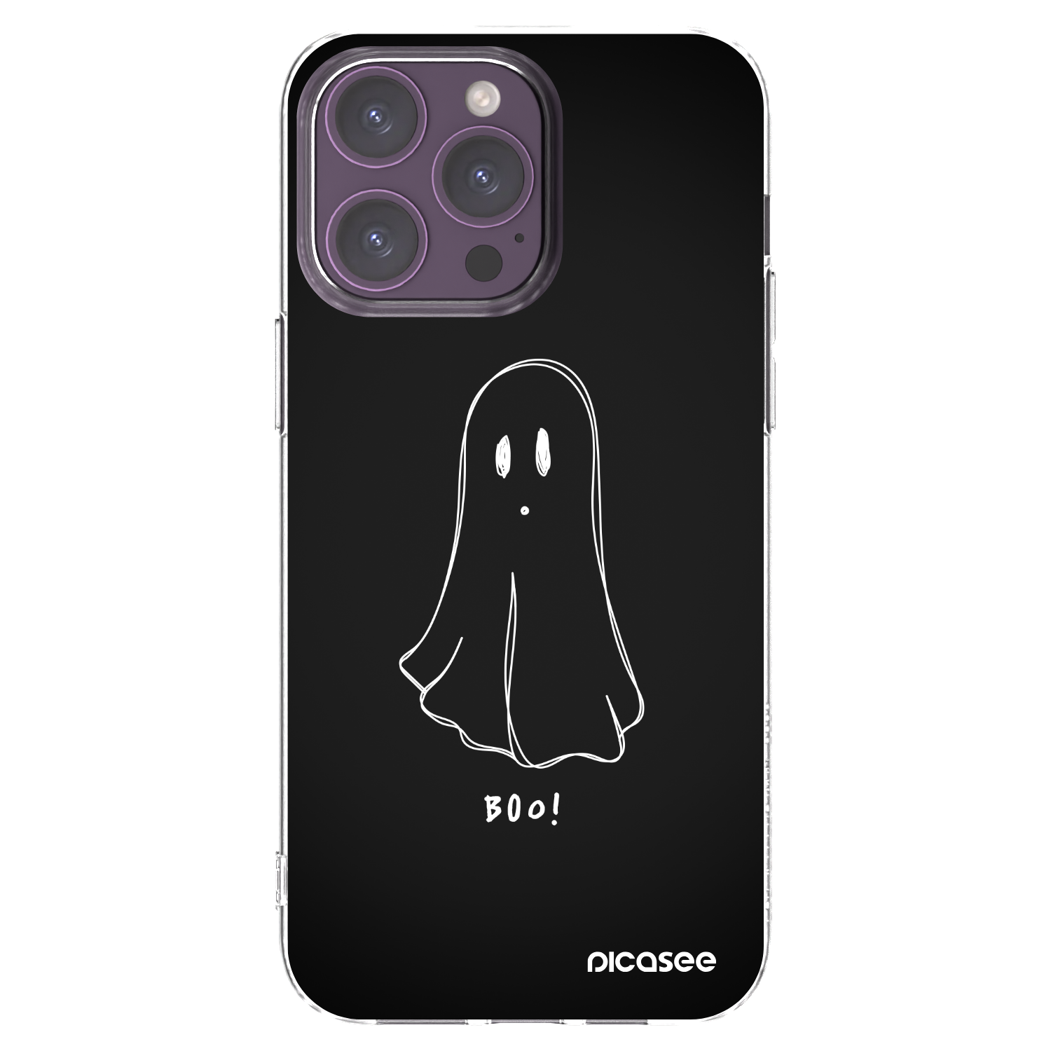 Picasee silikonska prozirna maskica za Apple iPhone 14 Pro Max - Ghost 2